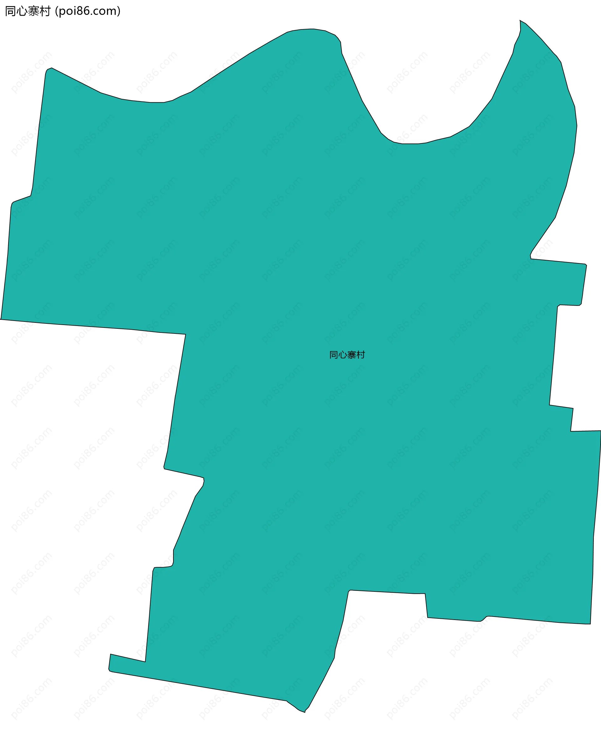 同心寨村边界地图