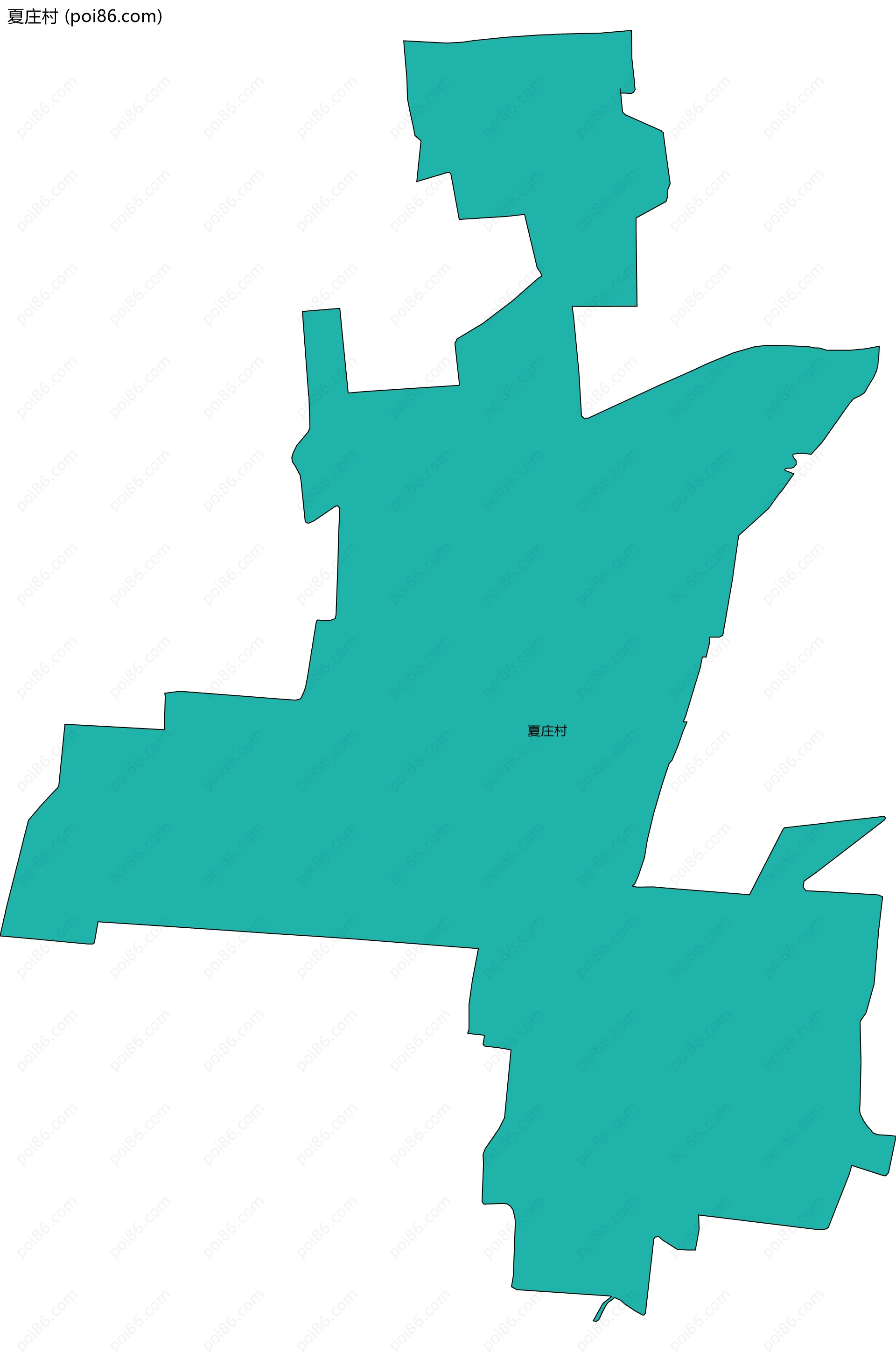 夏庄村边界地图