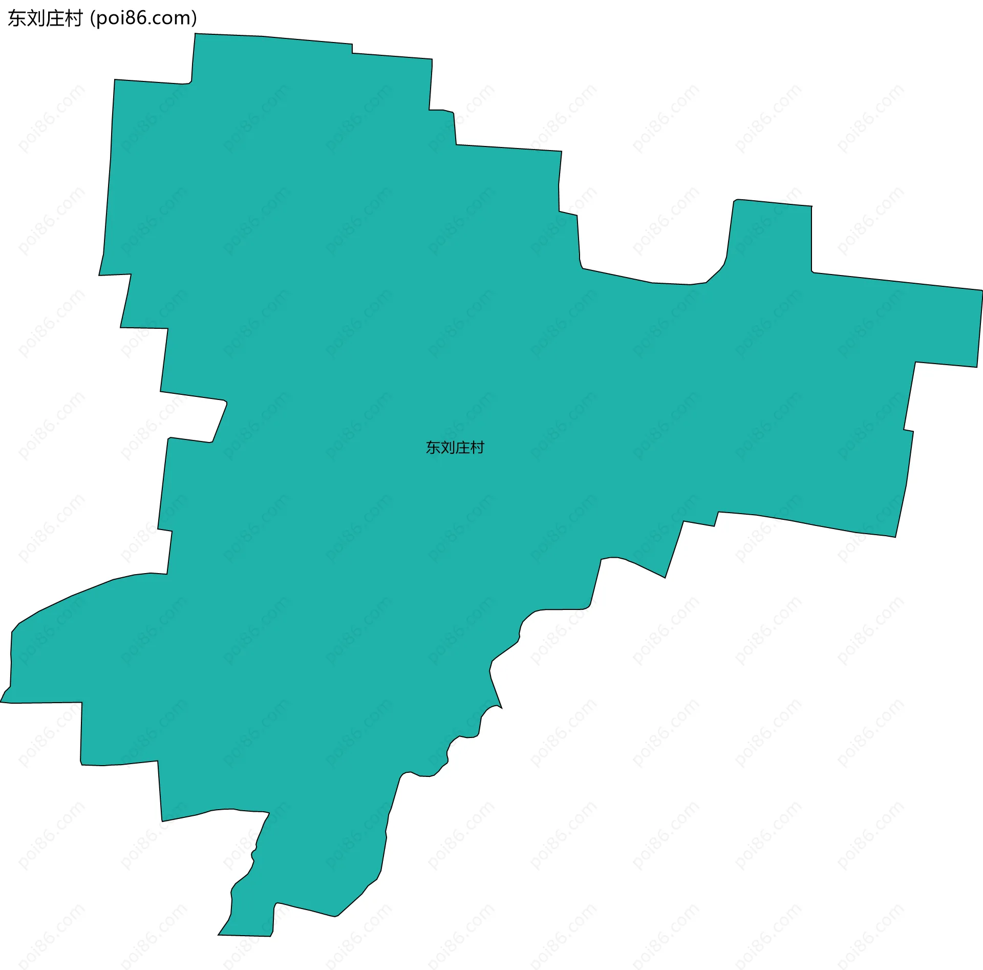 东刘庄村边界地图