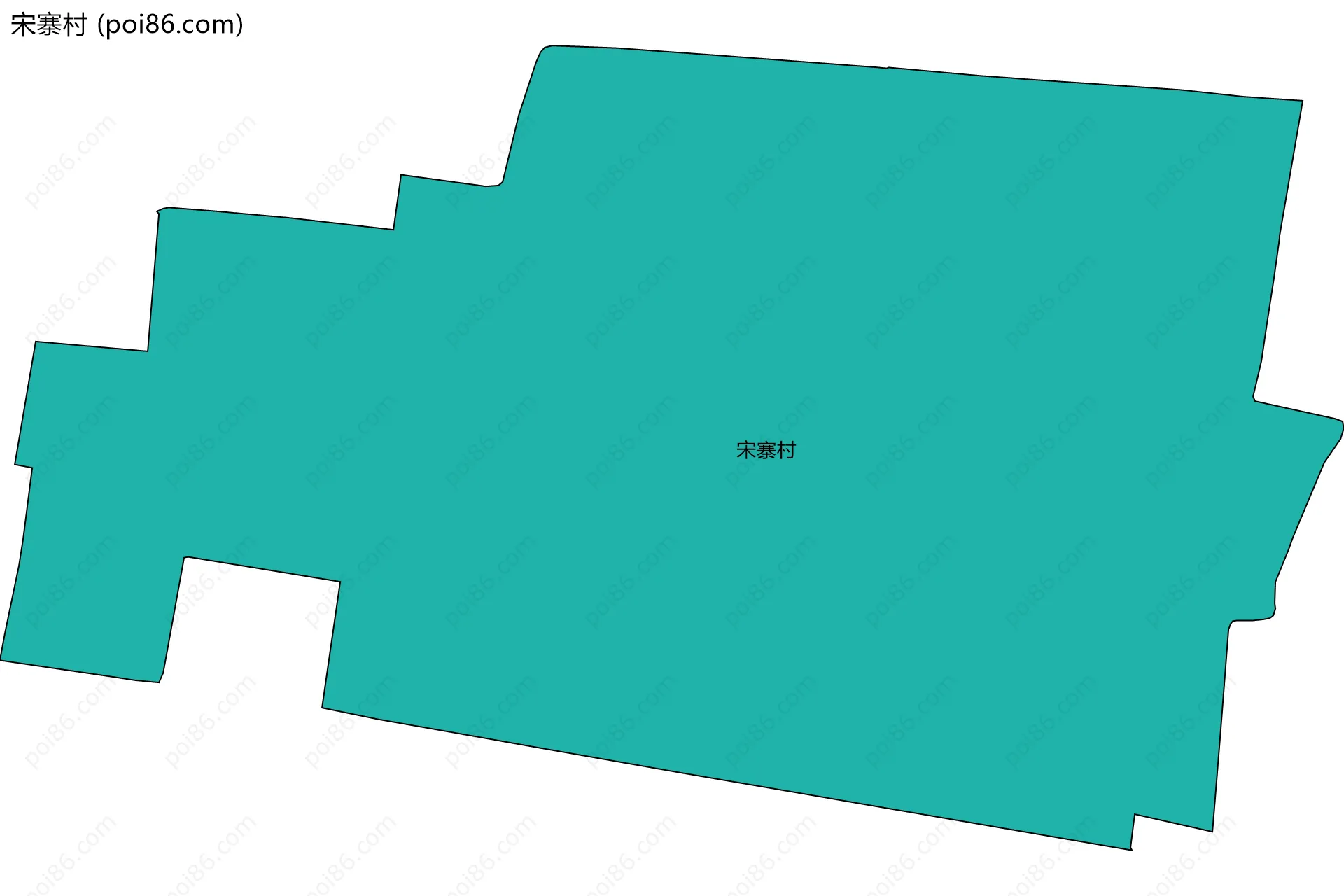 宋寨村边界地图
