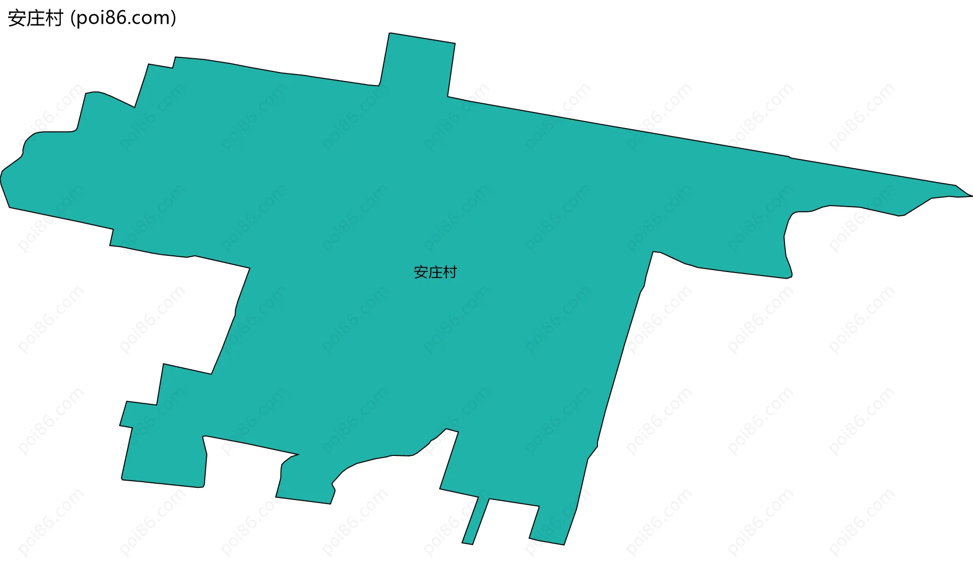 安庄村边界地图