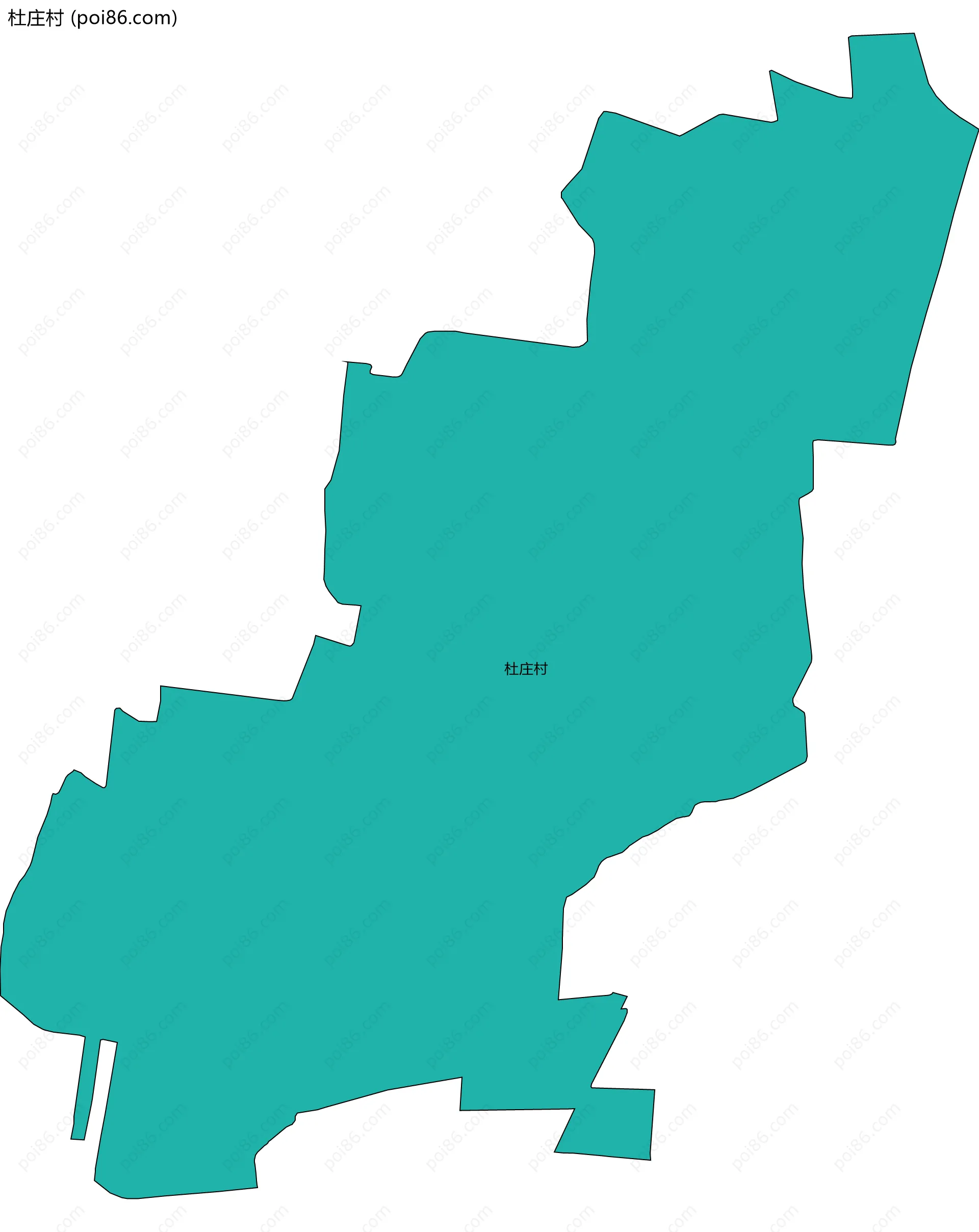 杜庄村边界地图