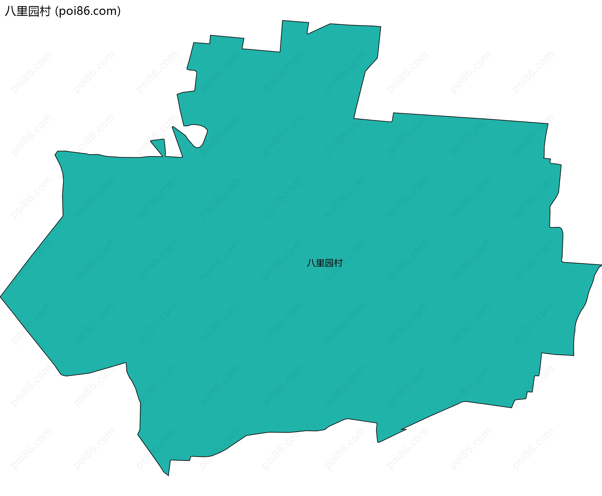 八里园村边界地图