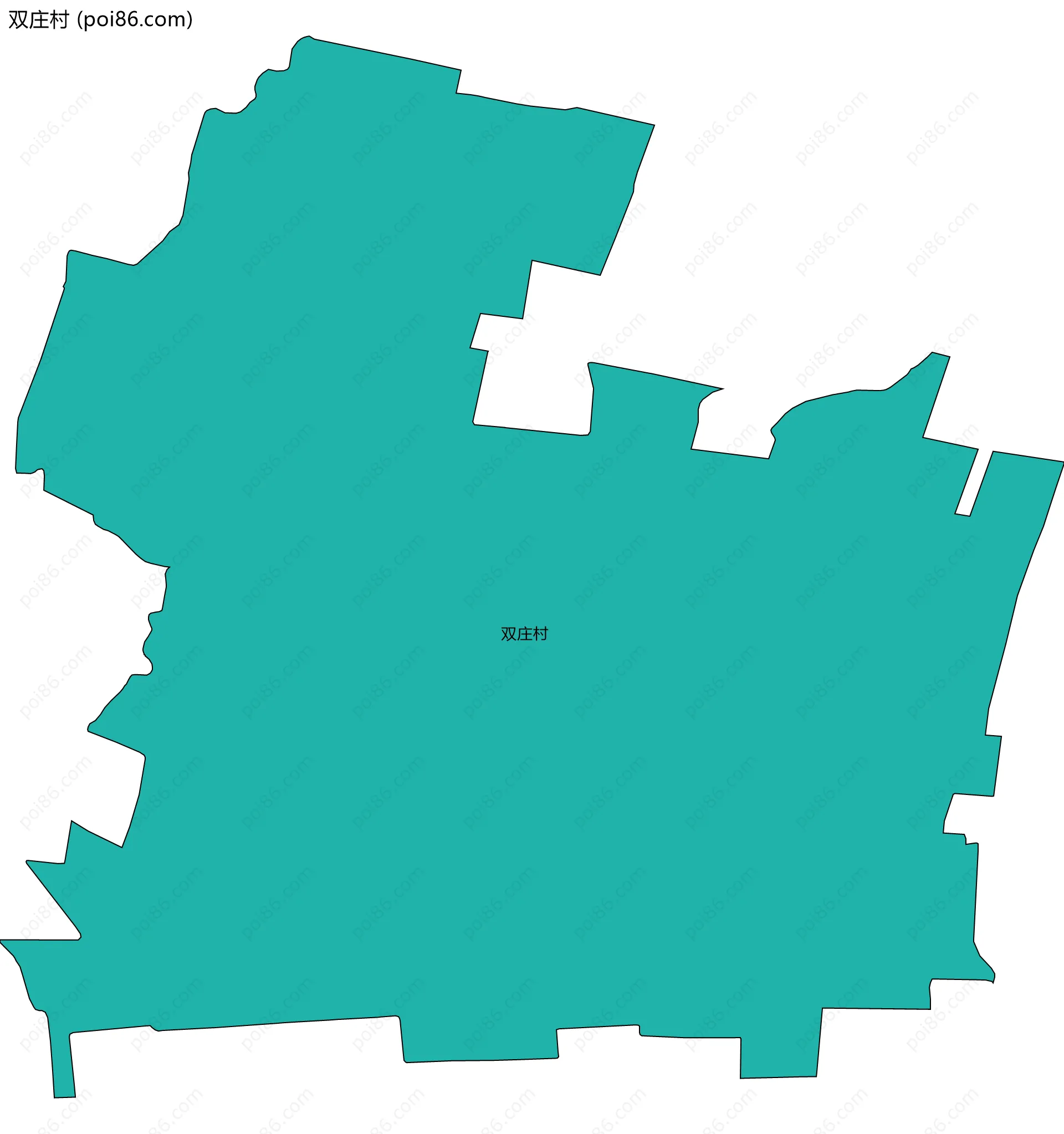 双庄村边界地图