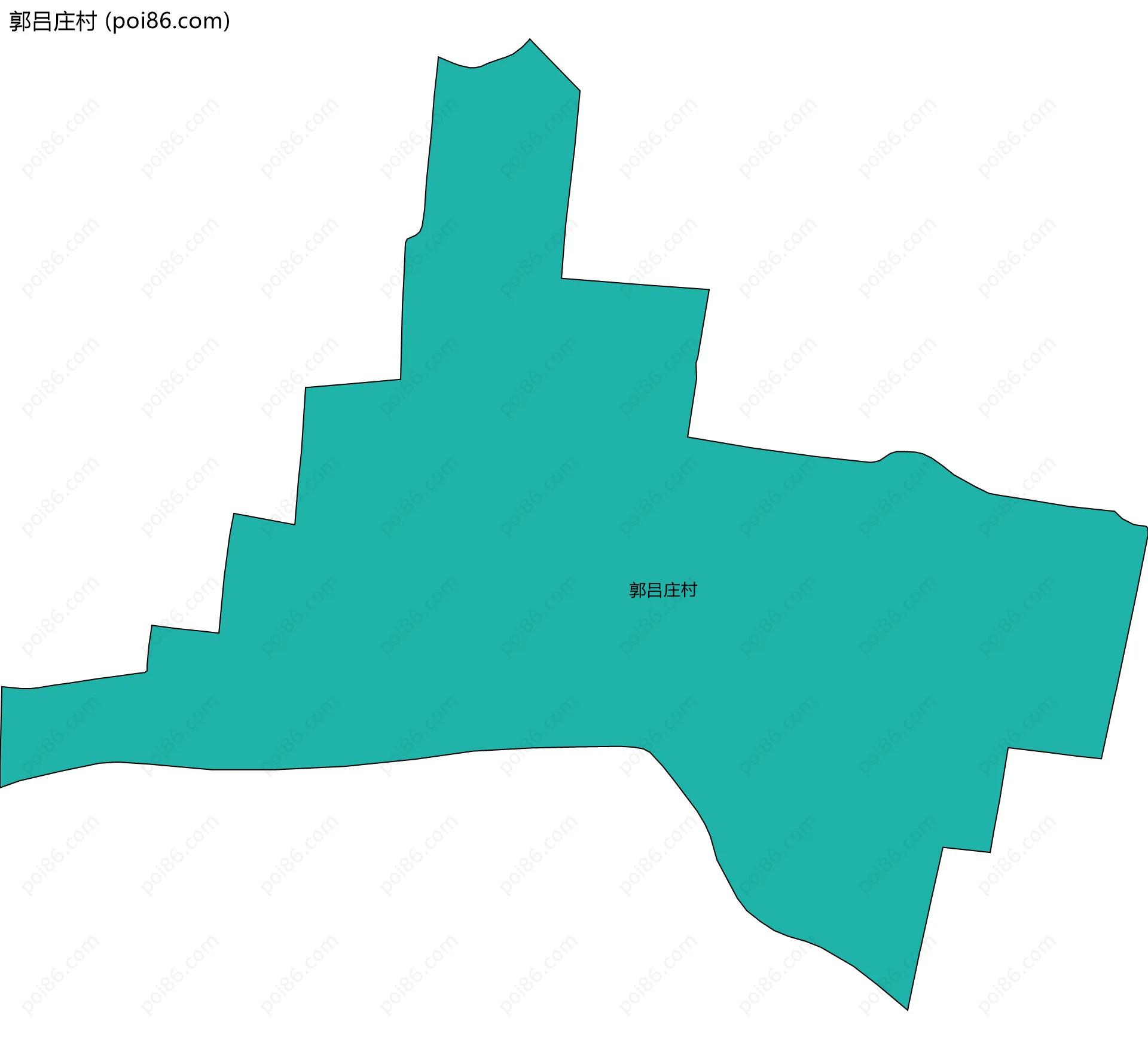郭吕庄村边界地图
