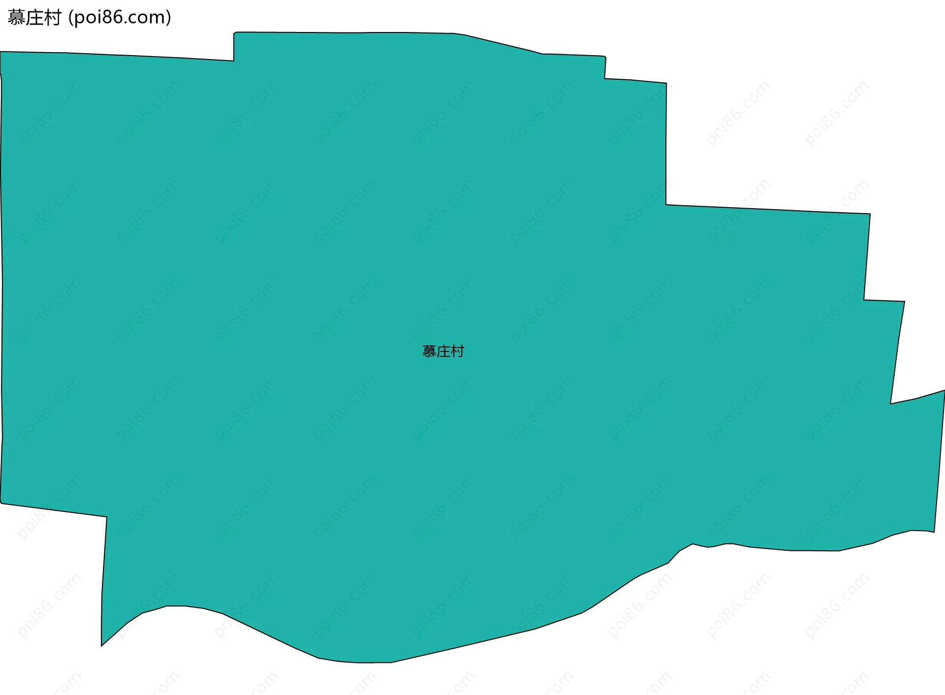 慕庄村边界地图