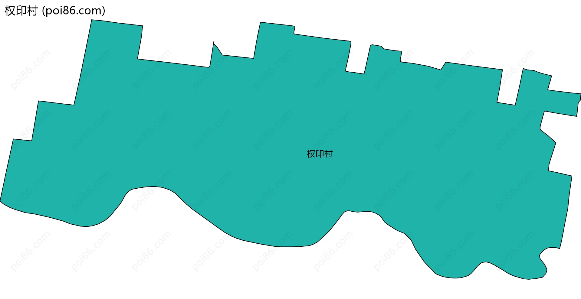 权印村边界地图