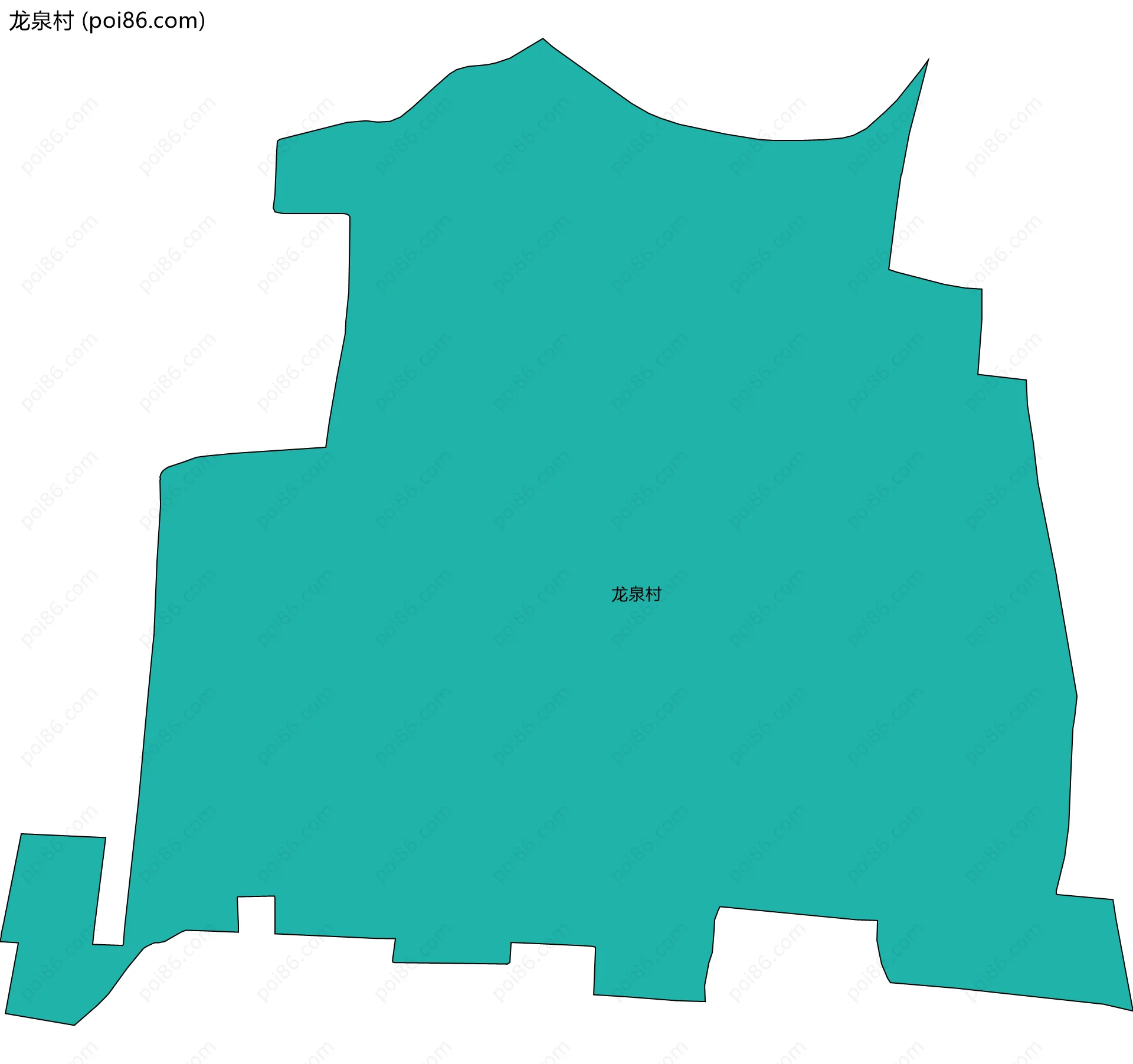 龙泉村边界地图