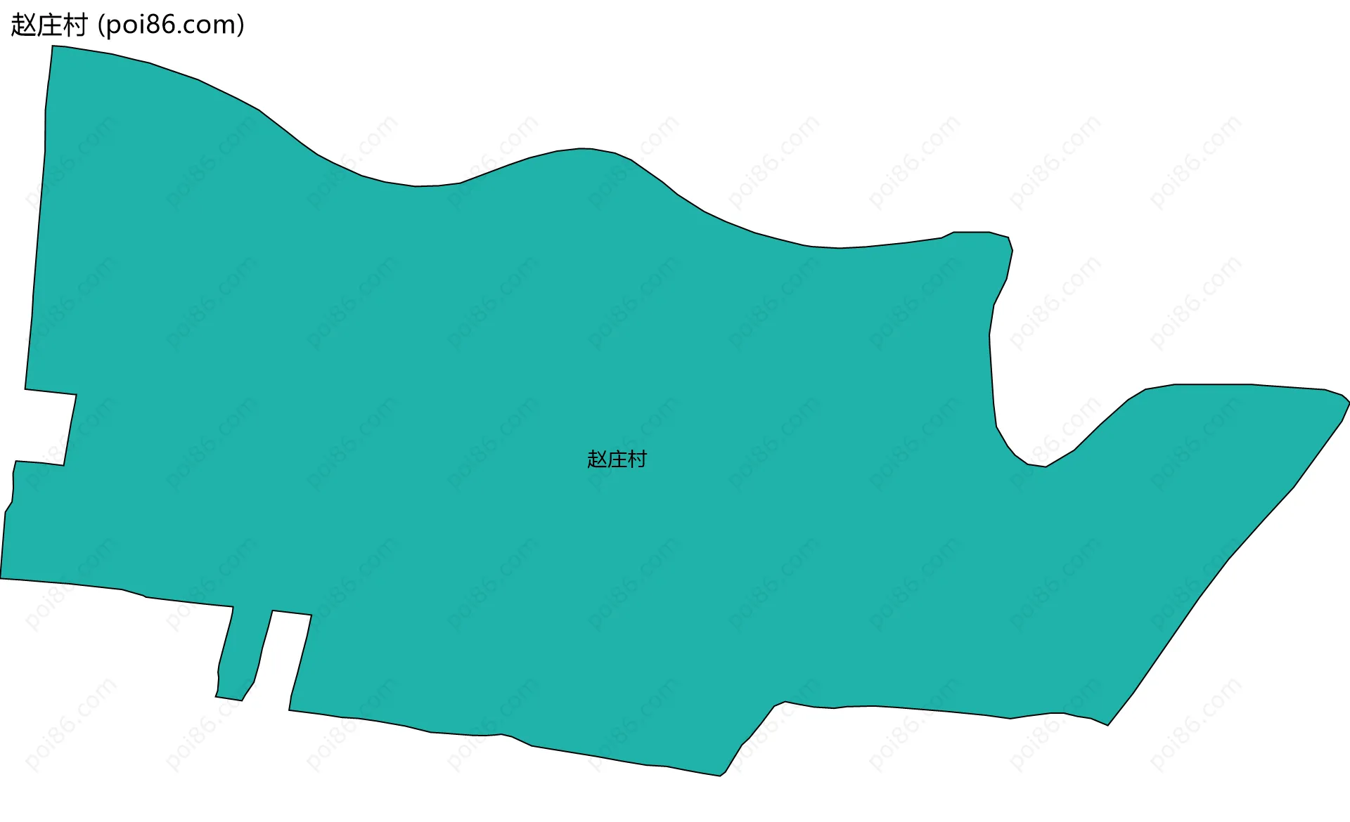 赵庄村边界地图