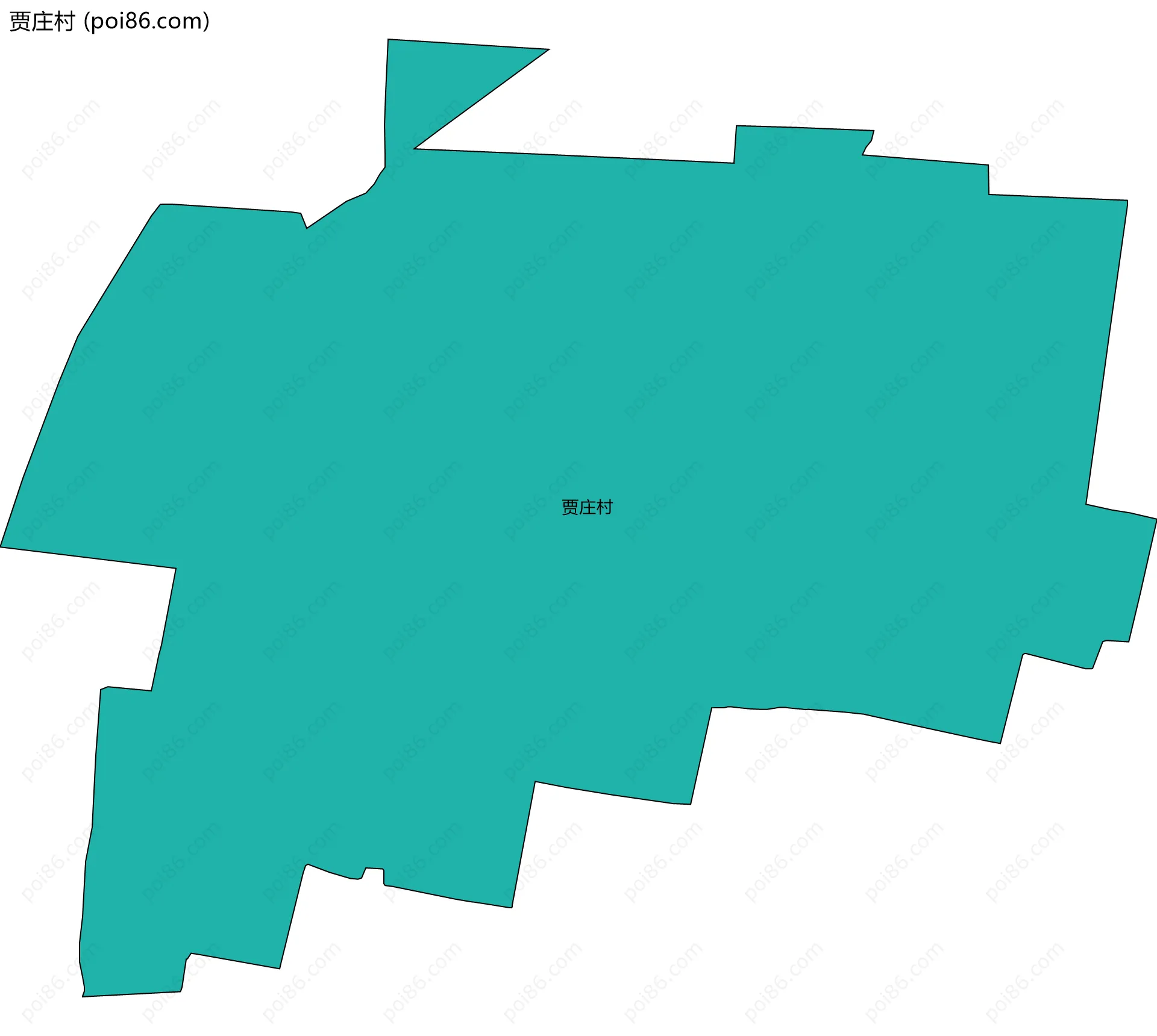 贾庄村边界地图