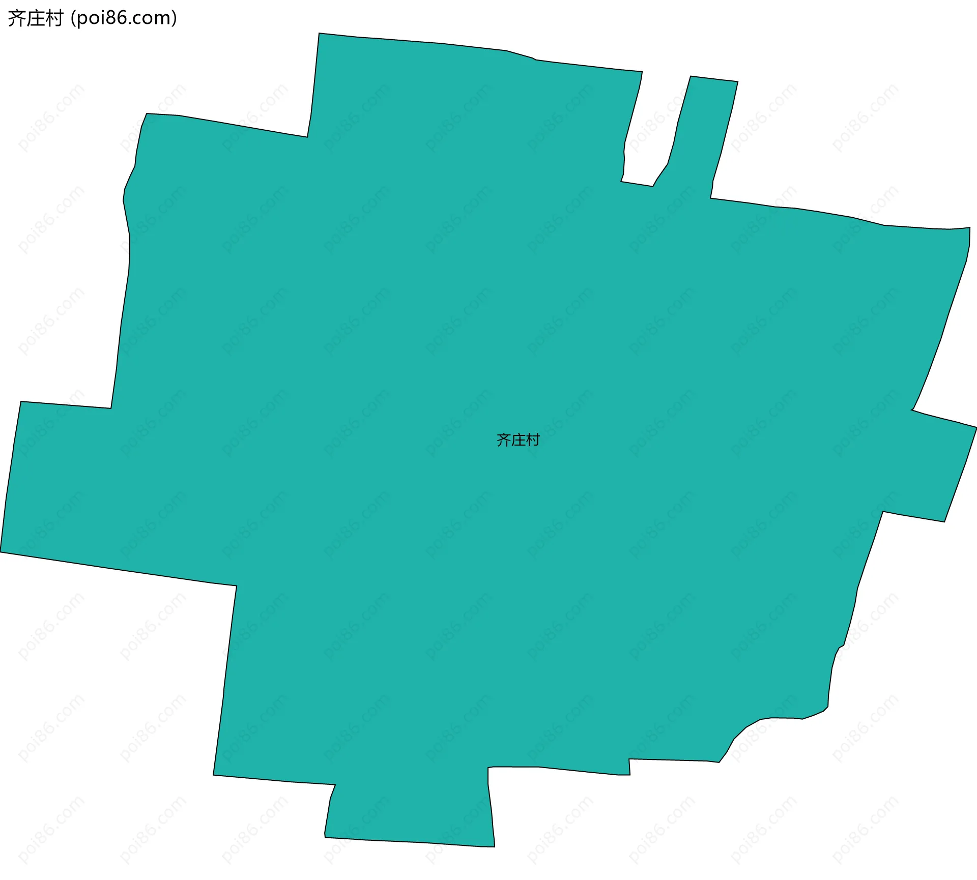 齐庄村边界地图