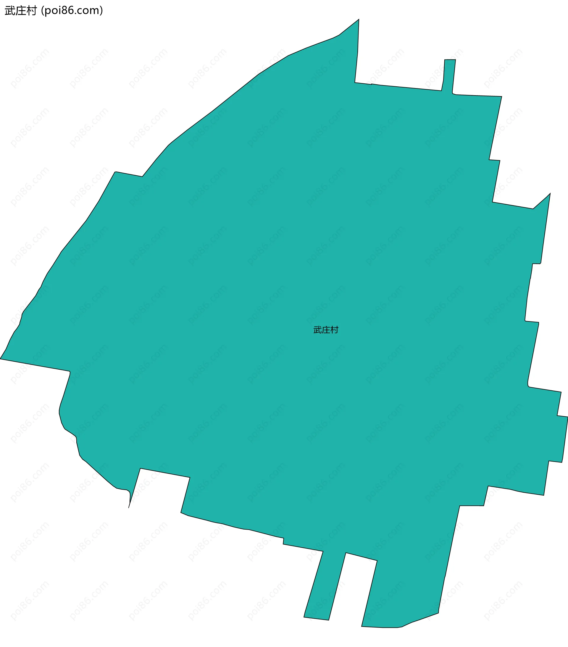 武庄村边界地图