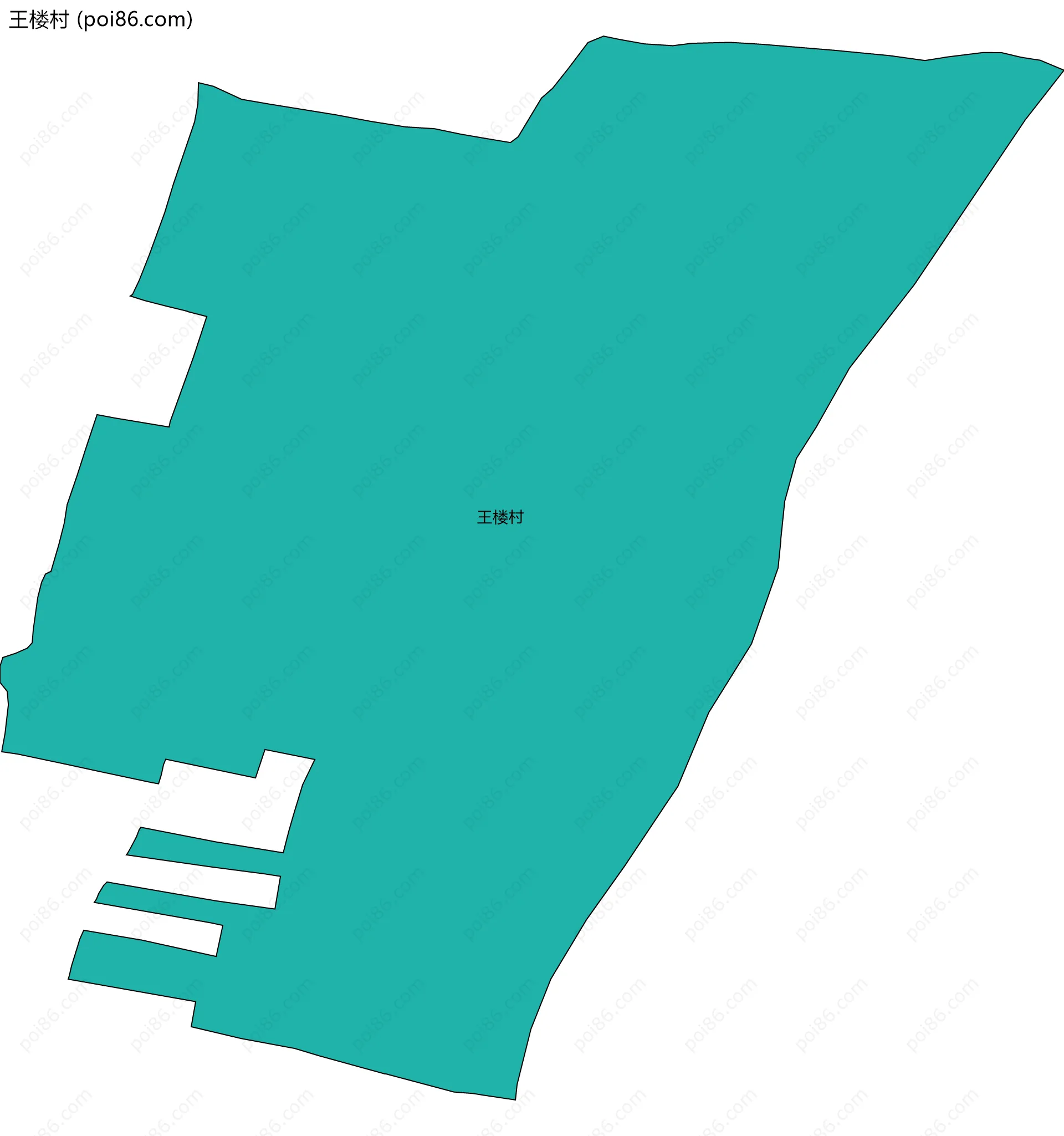 王楼村边界地图