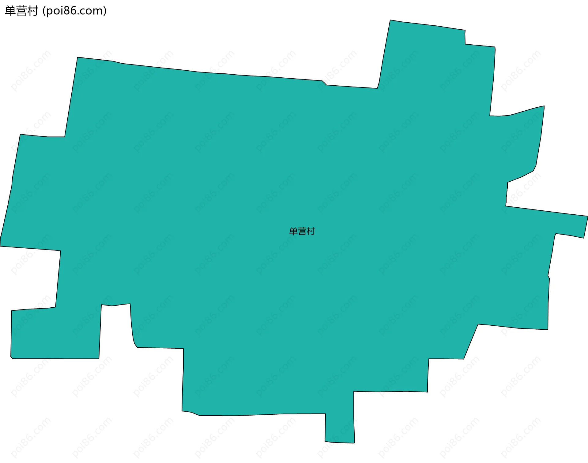 单营村边界地图