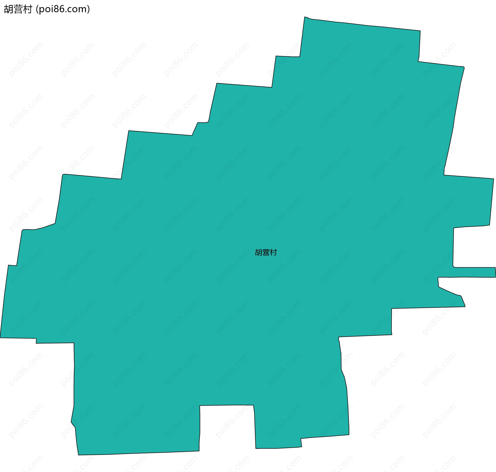 胡营村边界地图