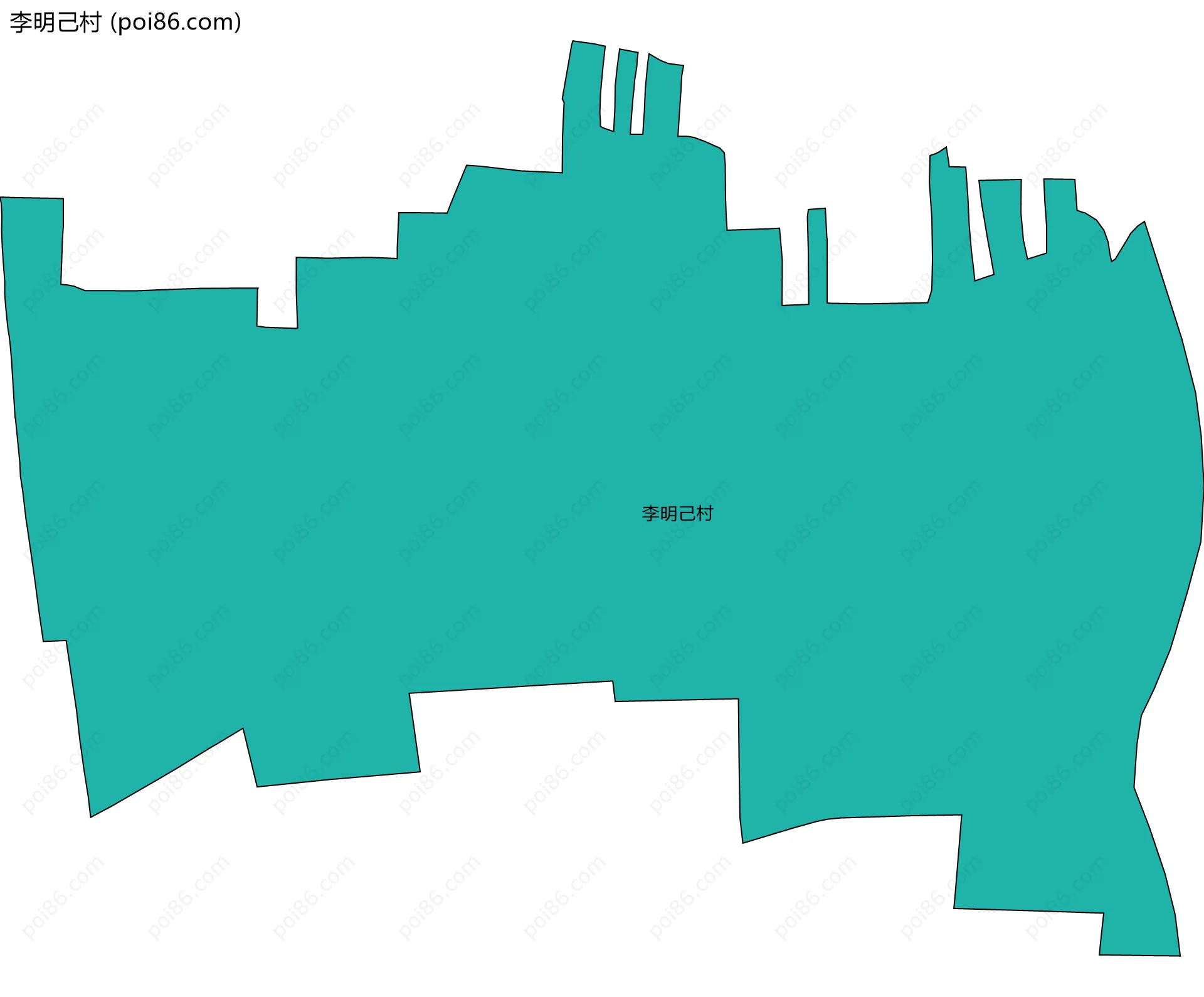 李明己村边界地图