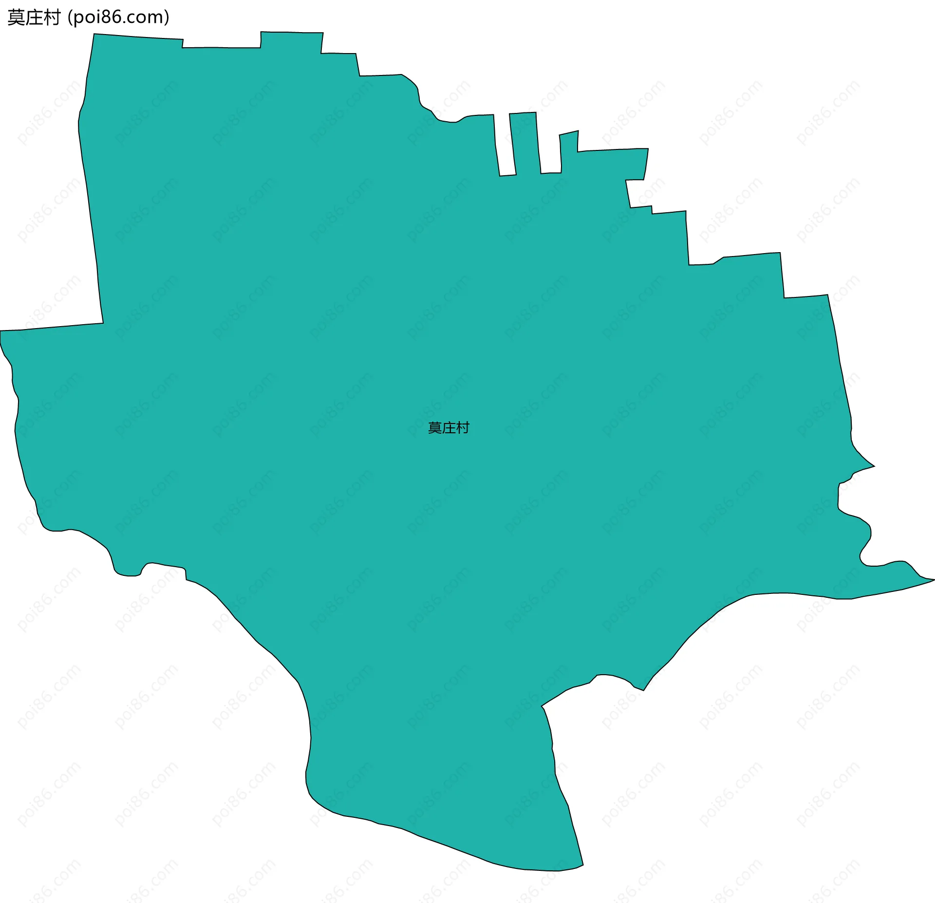 莫庄村边界地图