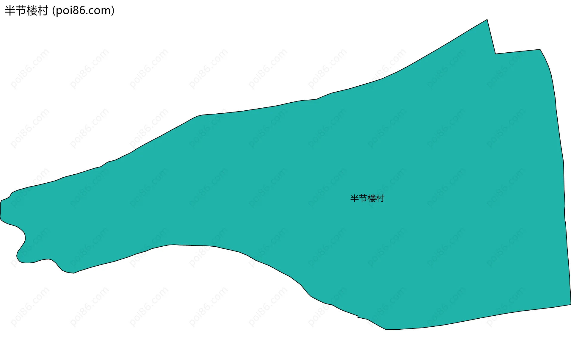 半节楼村边界地图