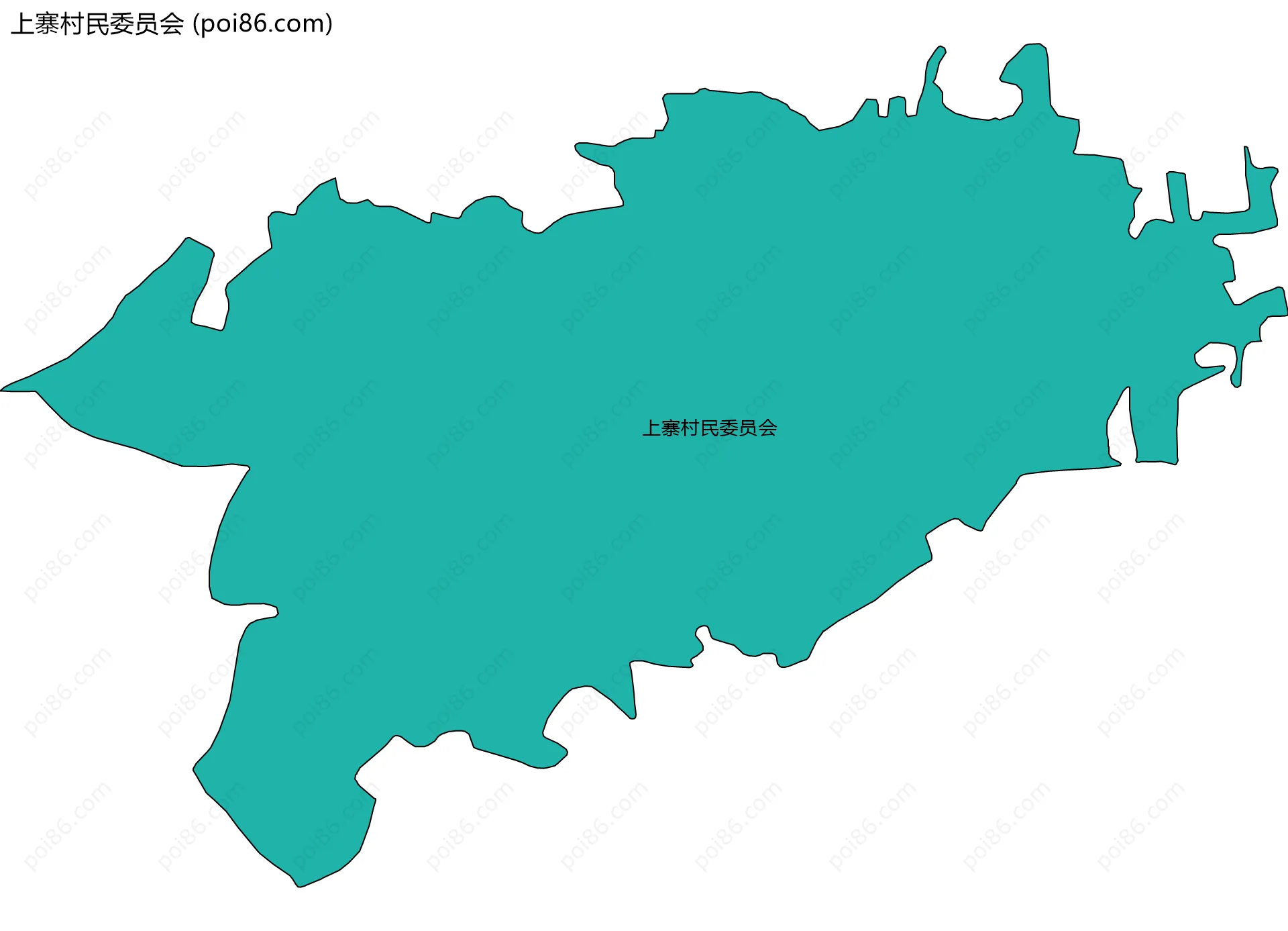 上寨村民委员会边界地图