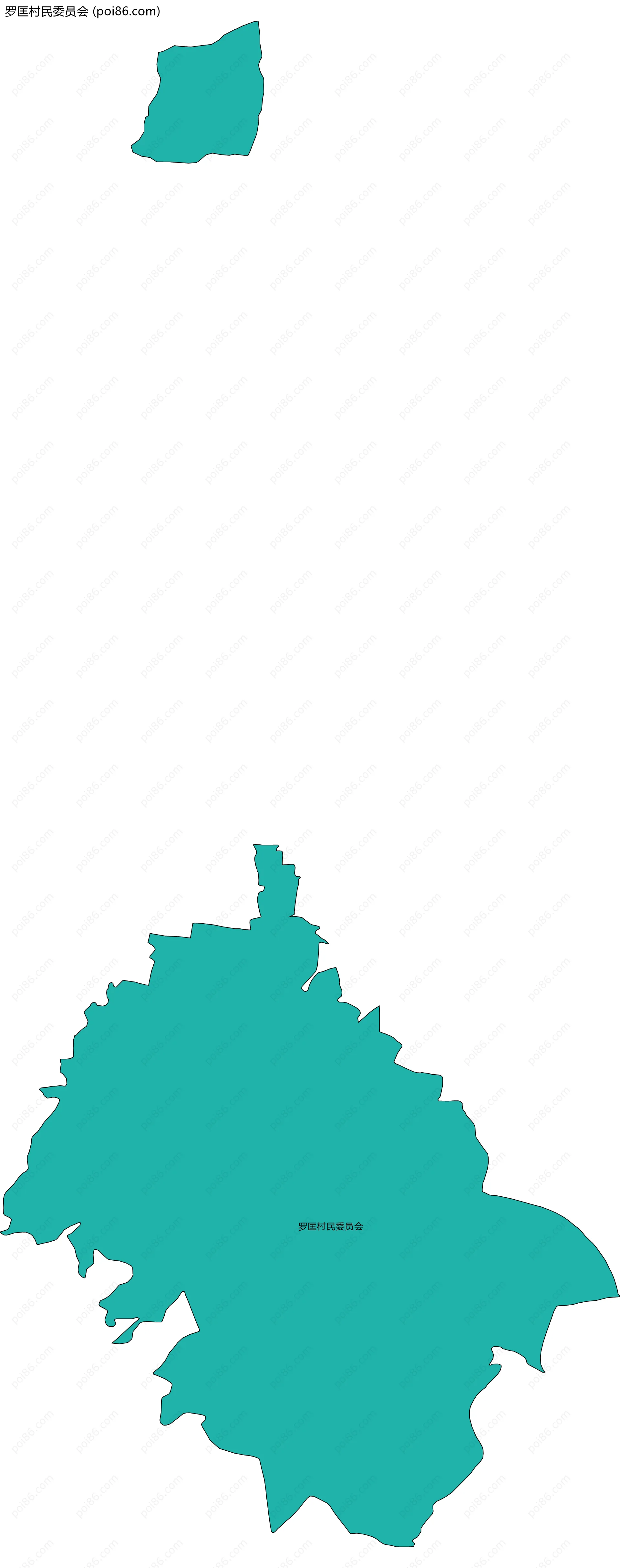 罗匡村民委员会边界地图