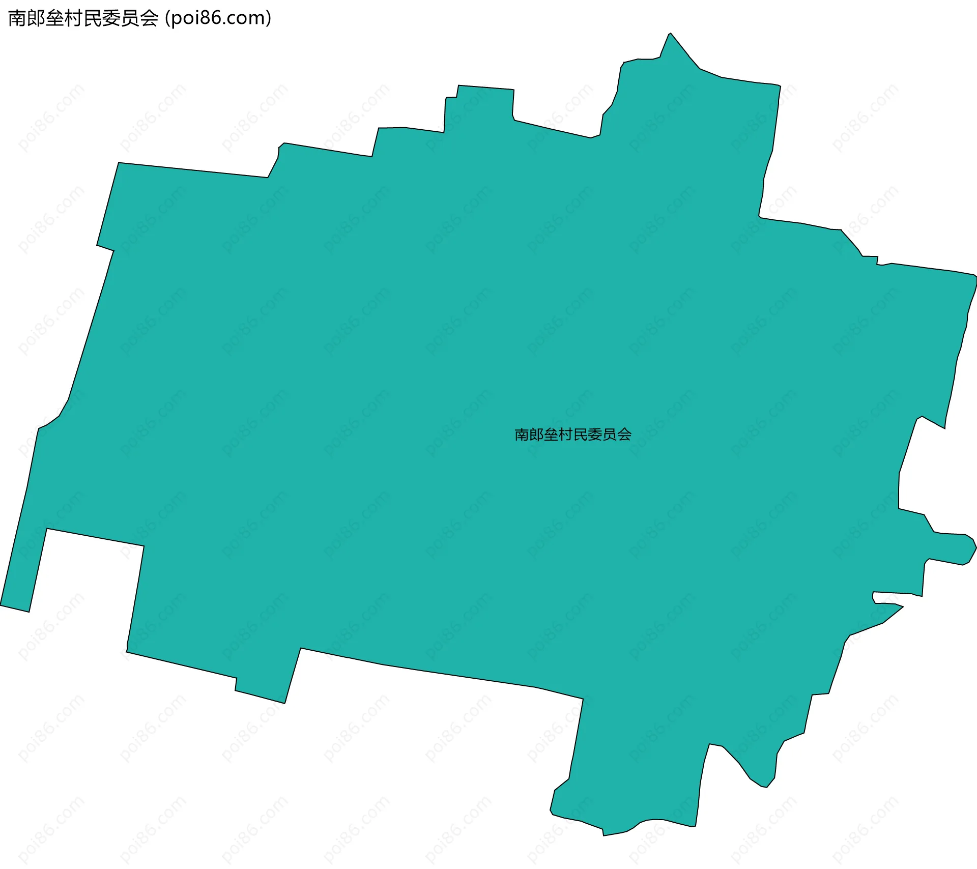 南郎垒村民委员会边界地图