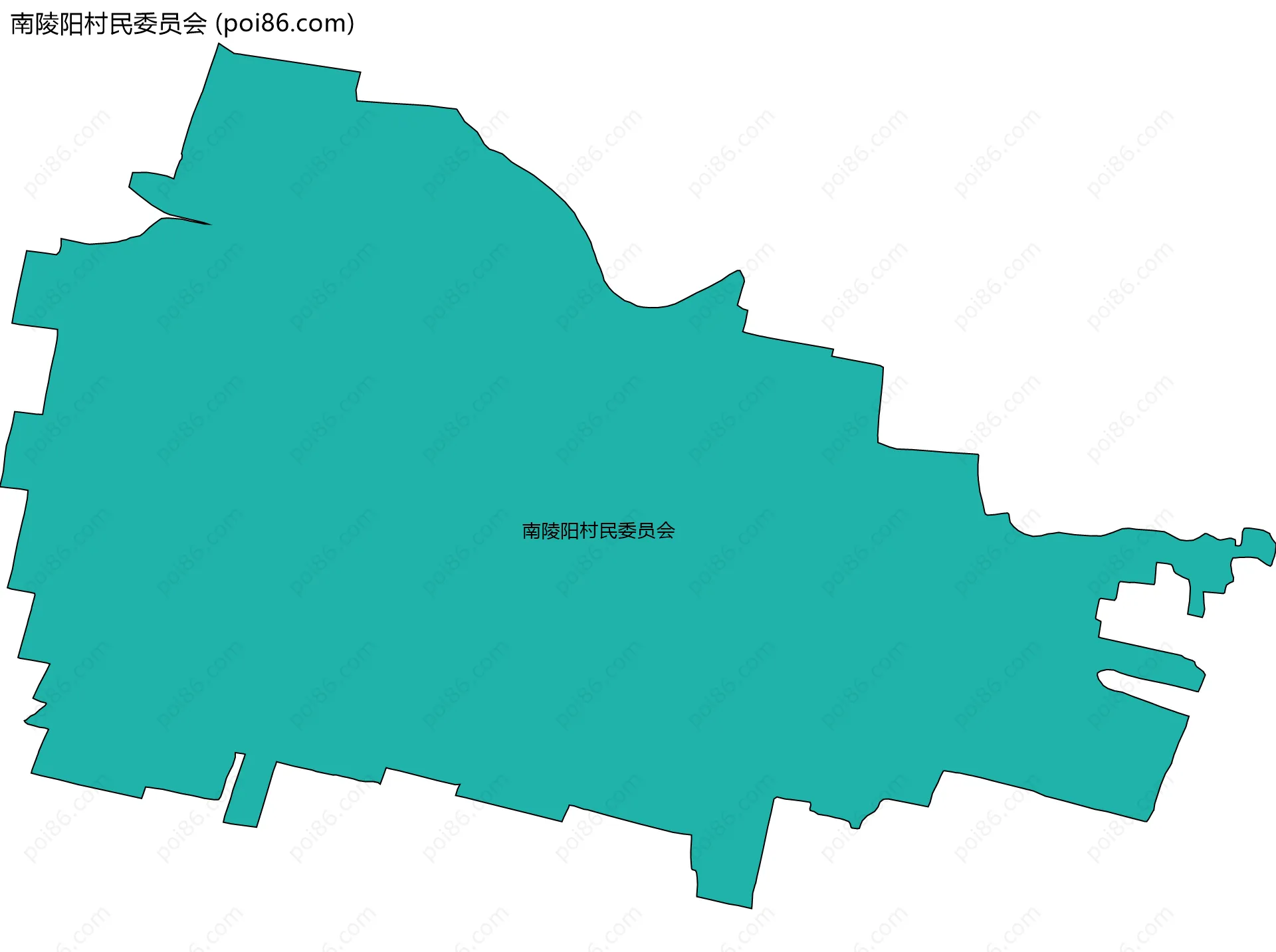 南陵阳村民委员会边界地图