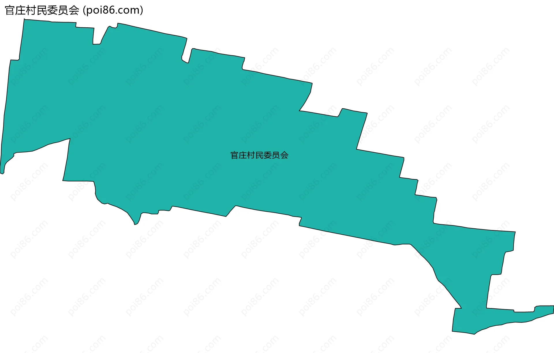 官庄村民委员会边界地图
