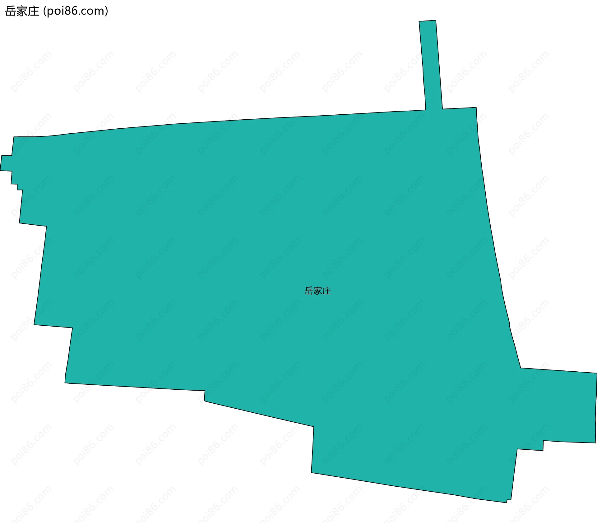 岳家庄边界地图