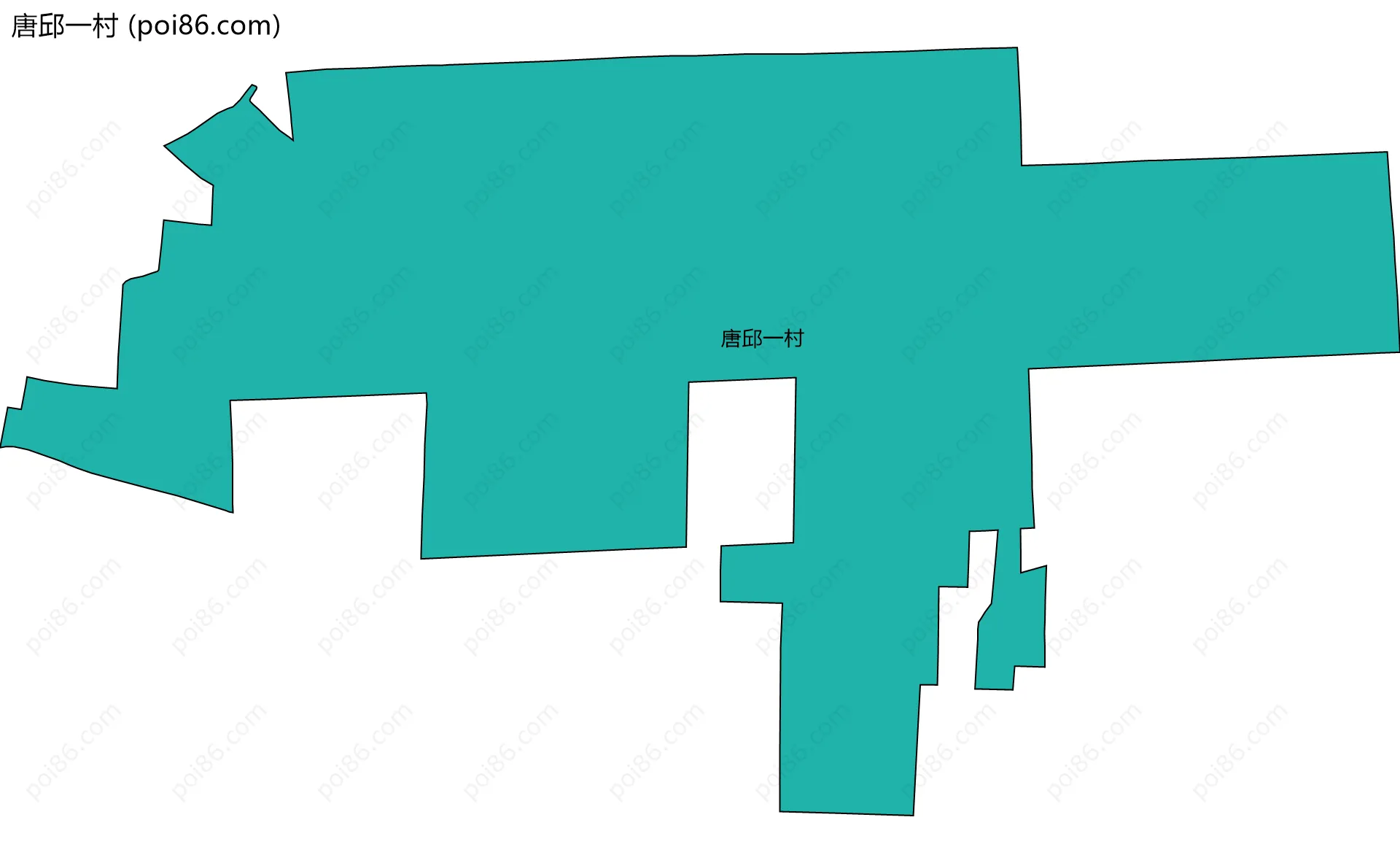 唐邱一村边界地图