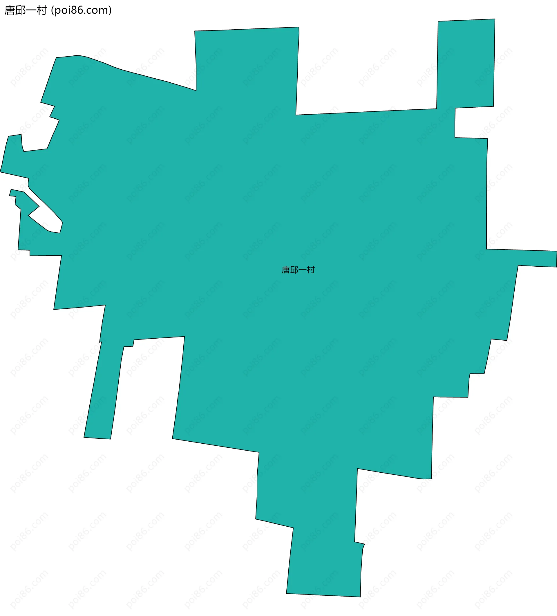 唐邱一村边界地图