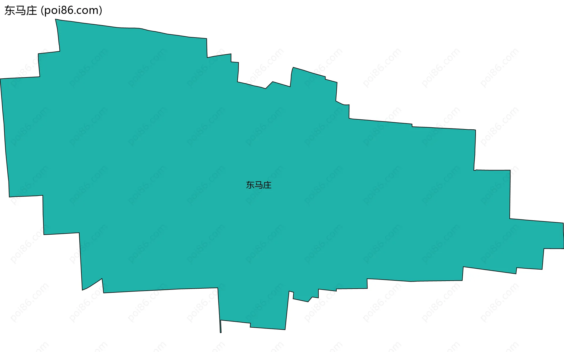 东马庄边界地图