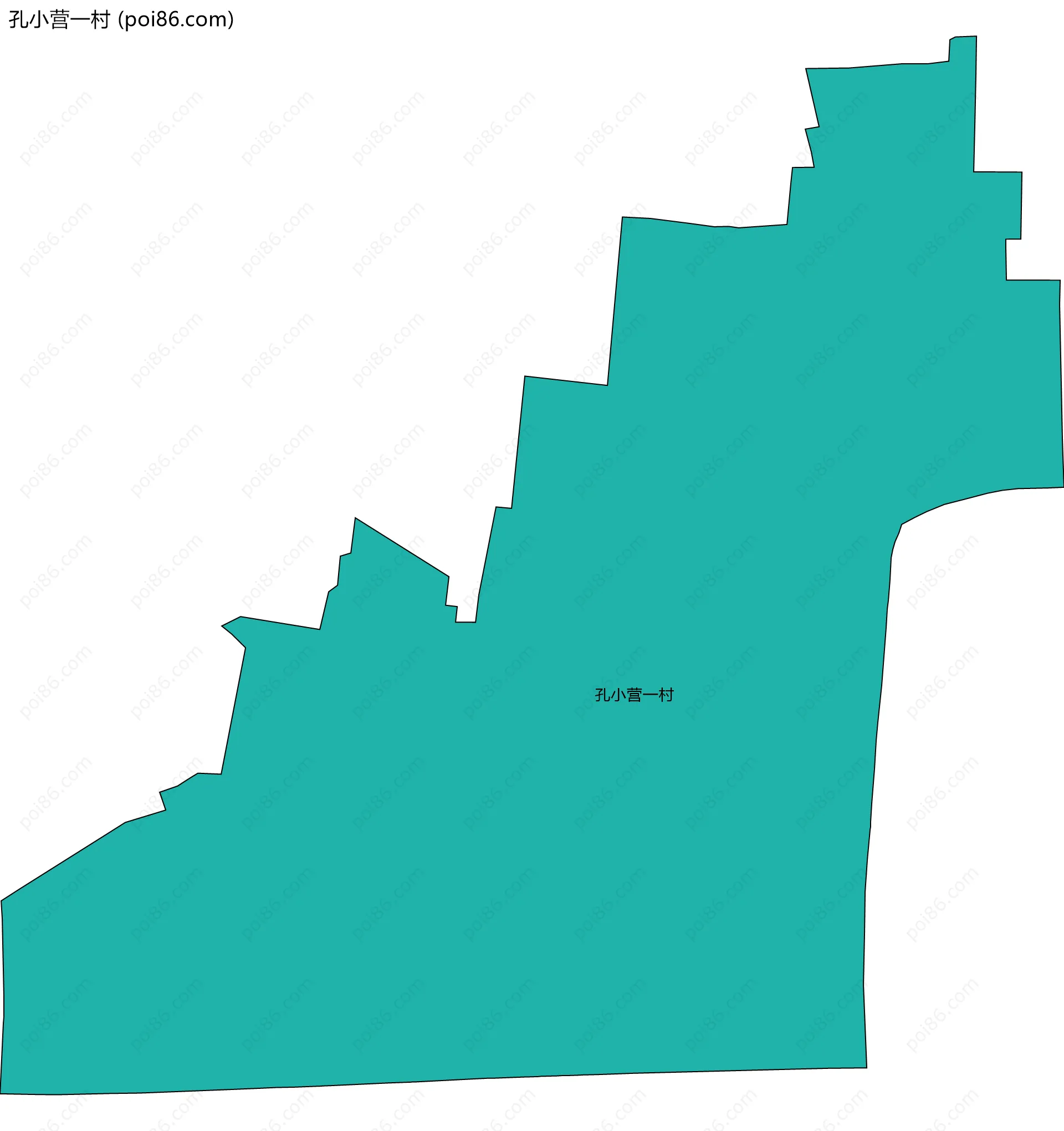 孔小营一村边界地图