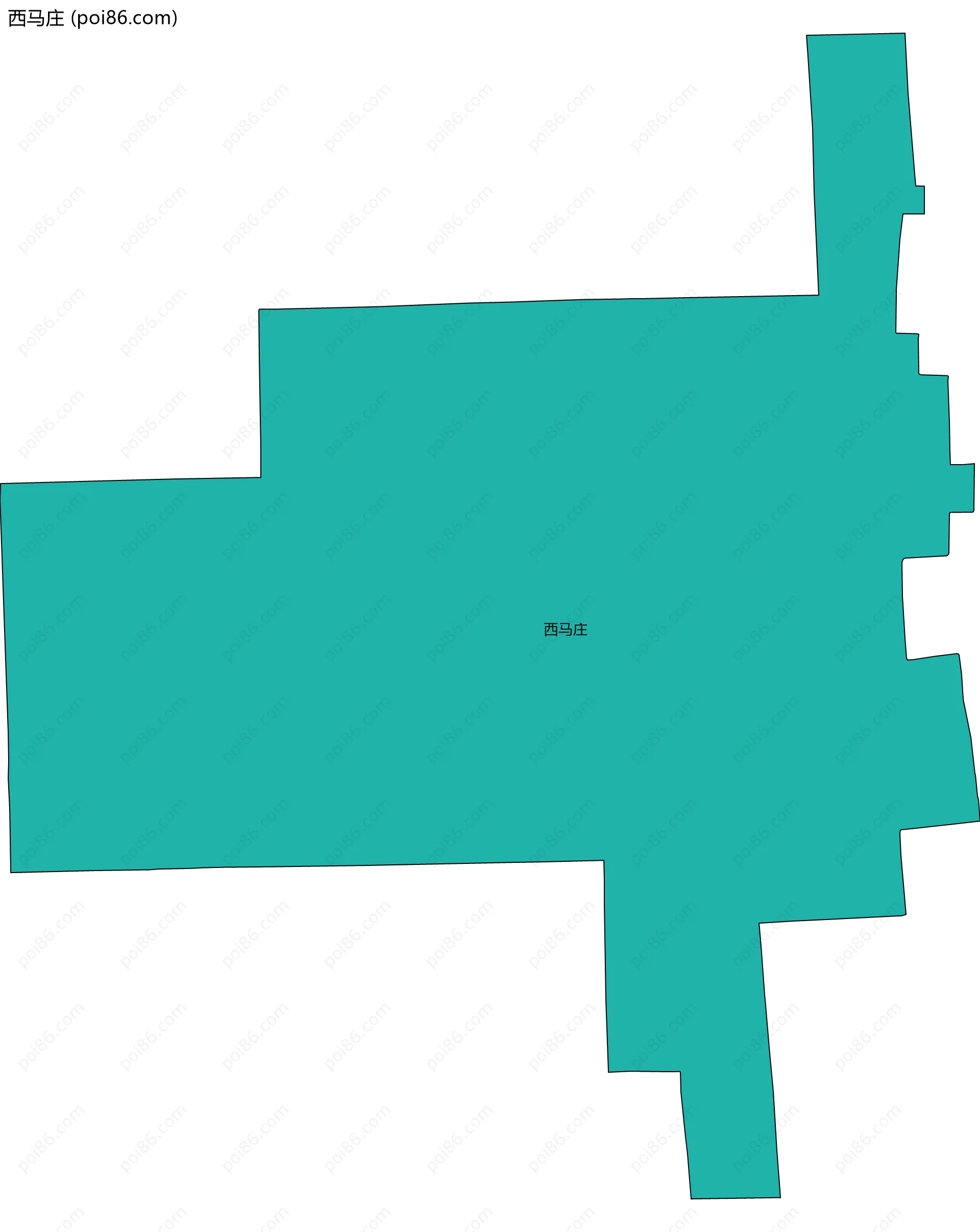 西马庄边界地图