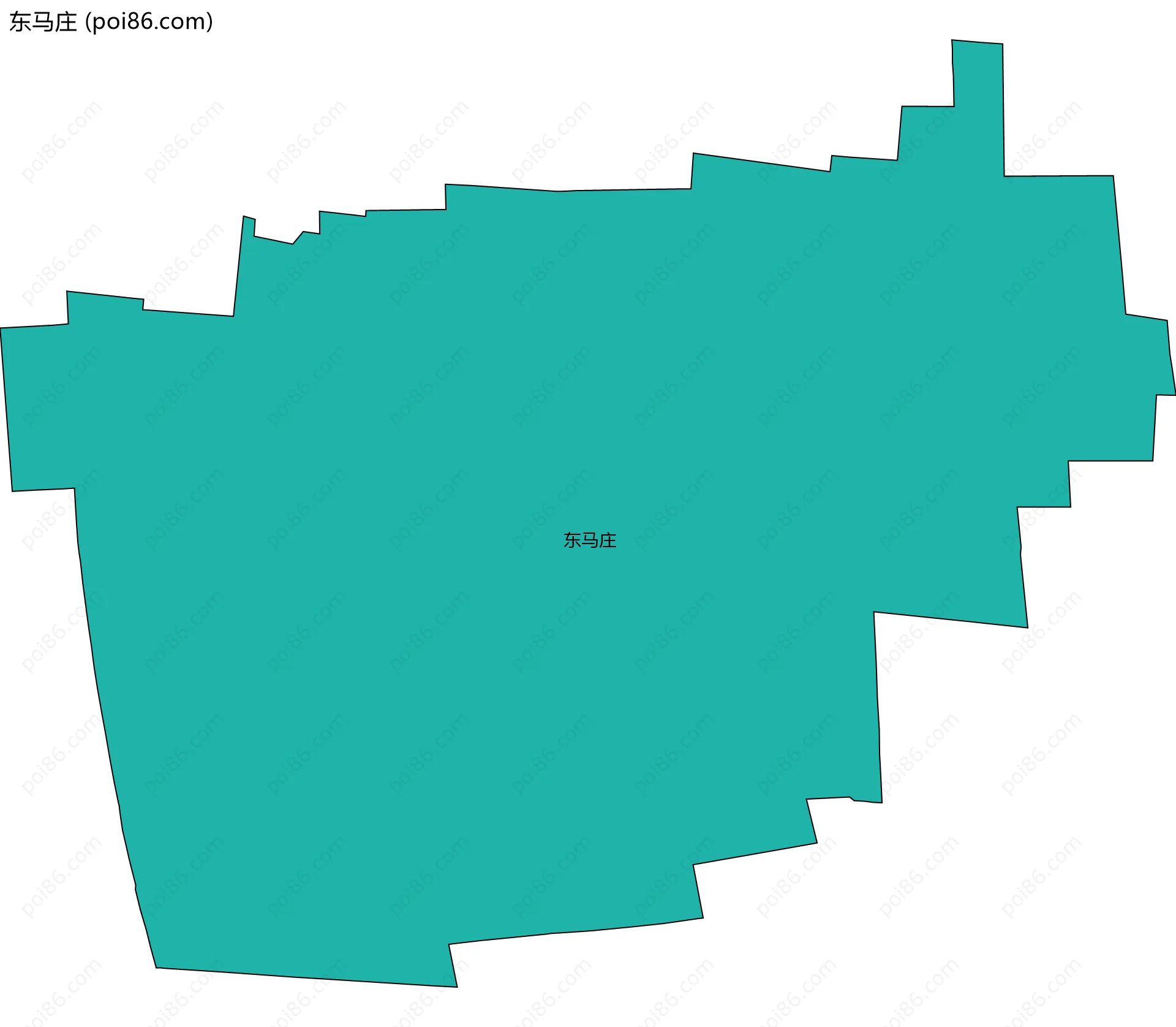 东马庄边界地图