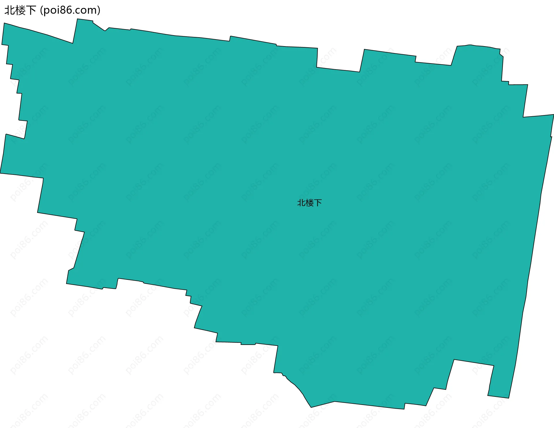 北楼下边界地图