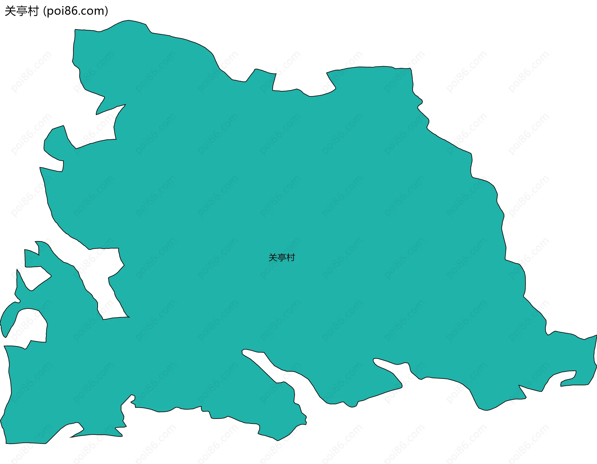 关亭村边界地图