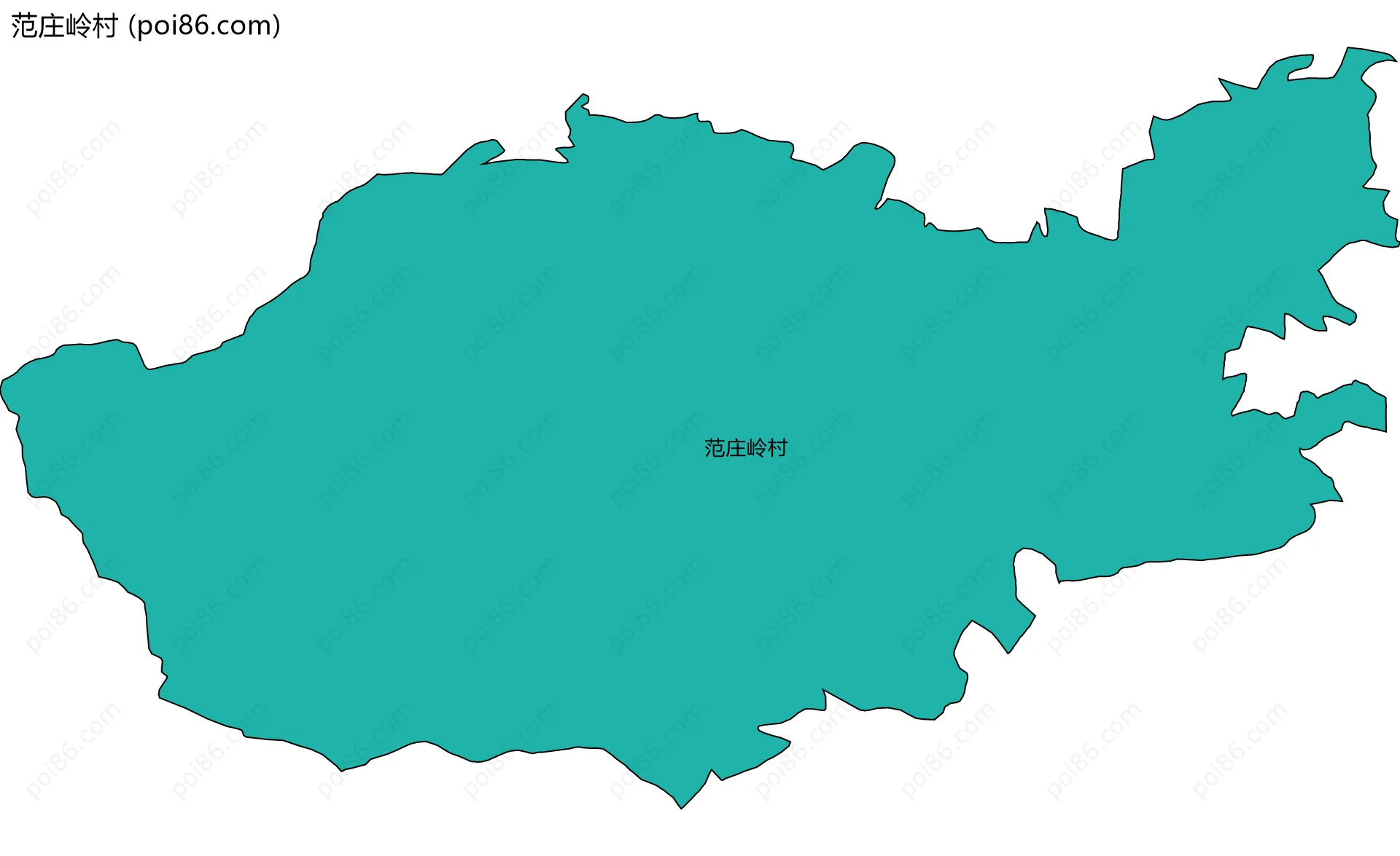 范庄岭村边界地图