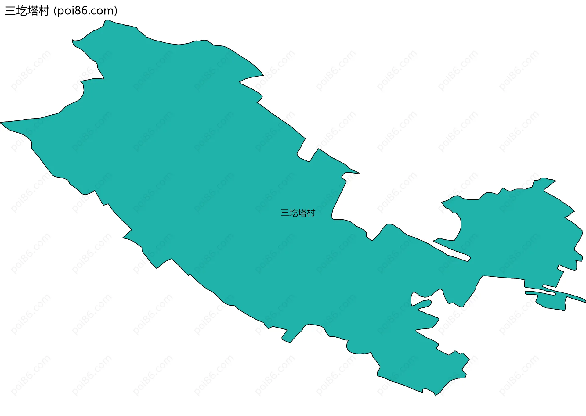 三圪塔村边界地图