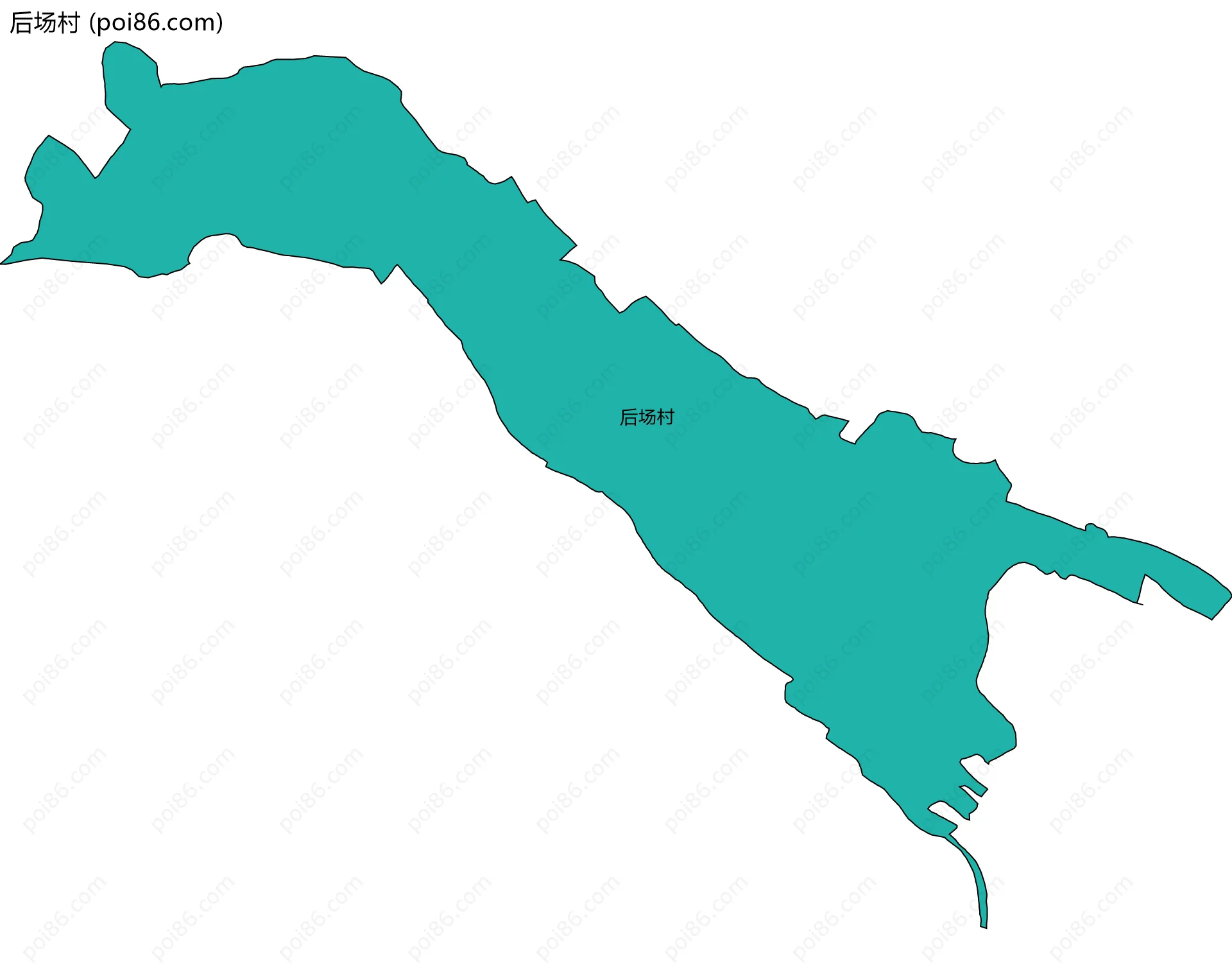 后场村边界地图
