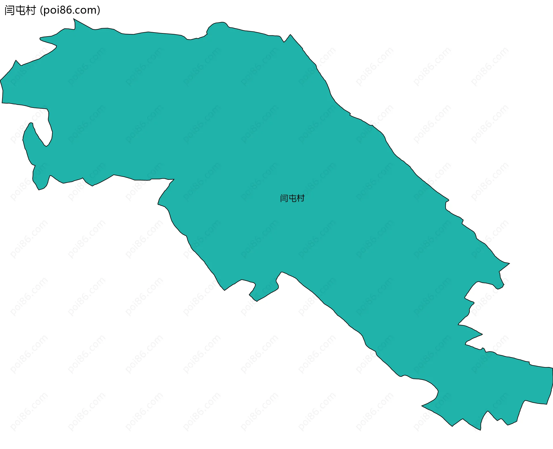 闫屯村边界地图