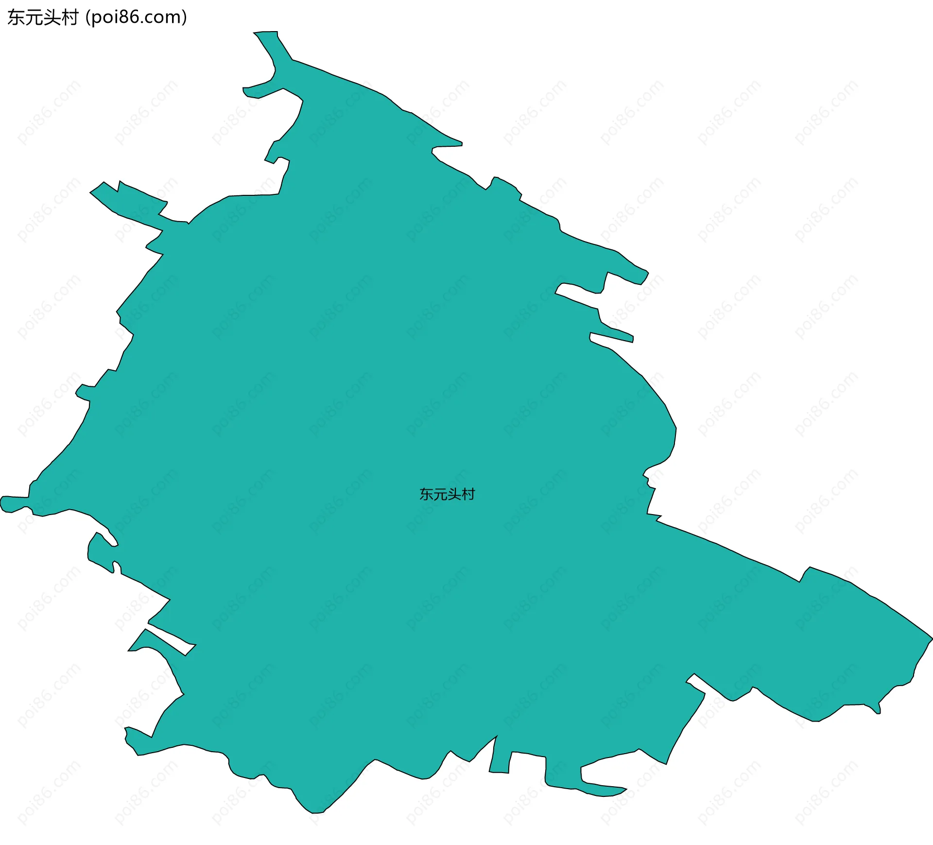 东元头村边界地图