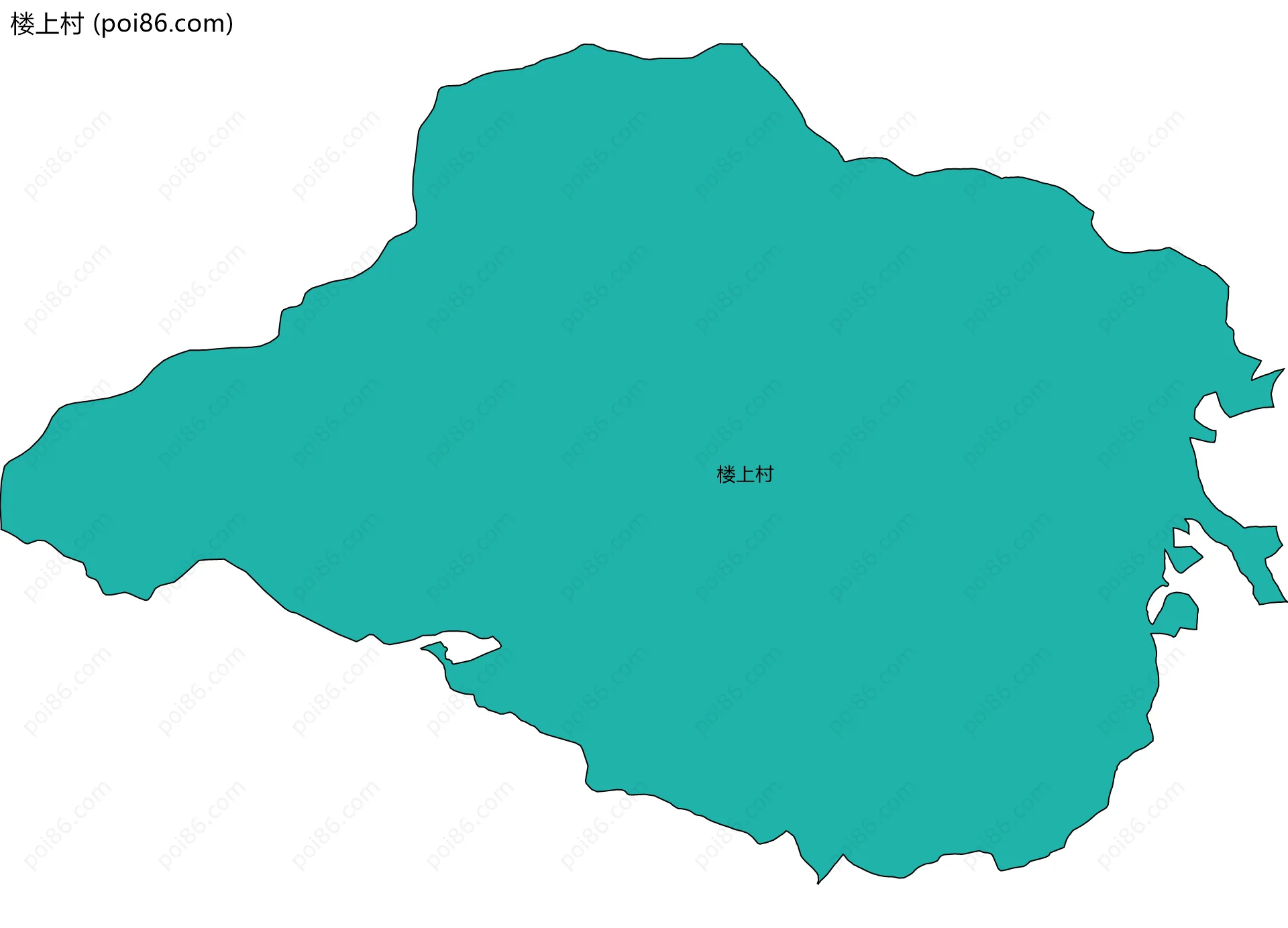 楼上村边界地图