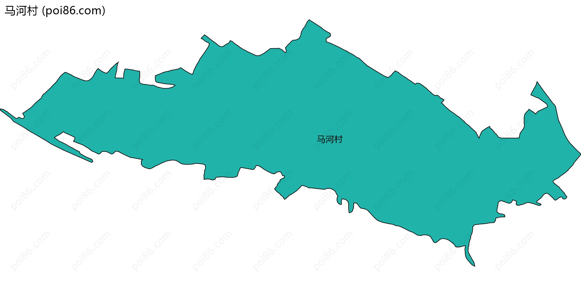 马河村边界地图