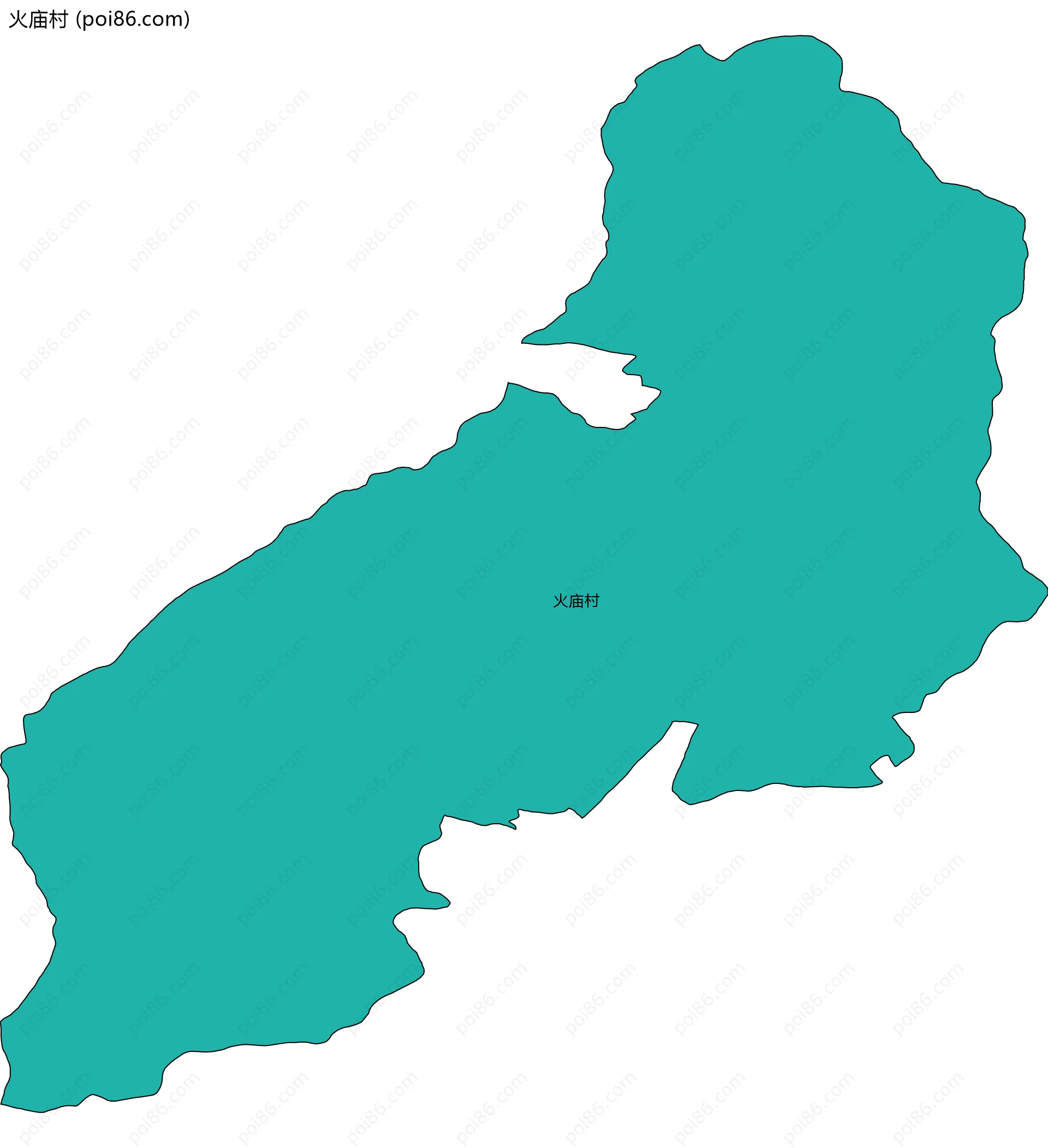 火庙村边界地图