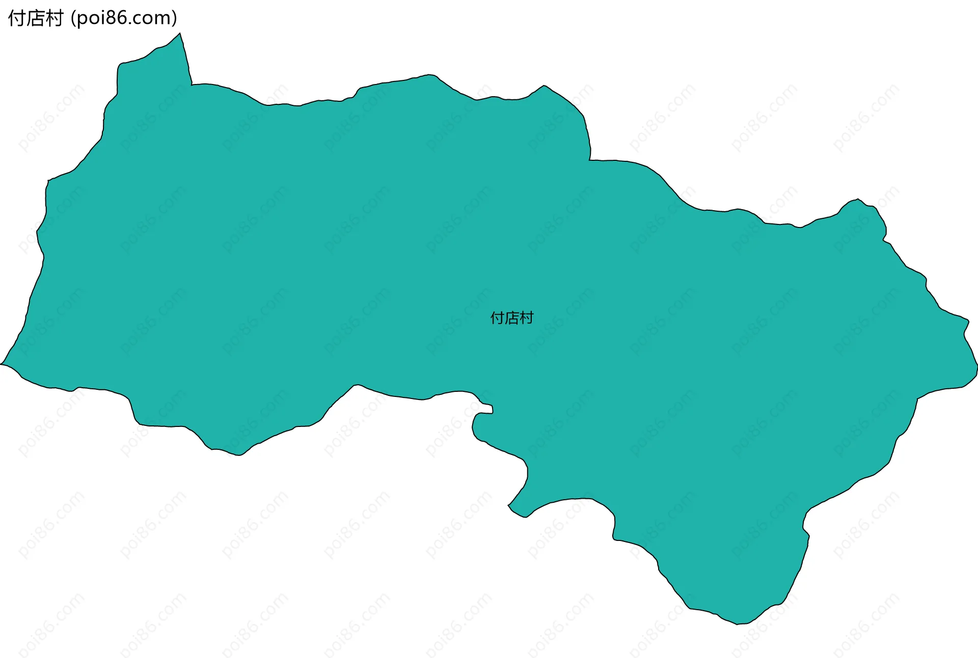 付店村边界地图