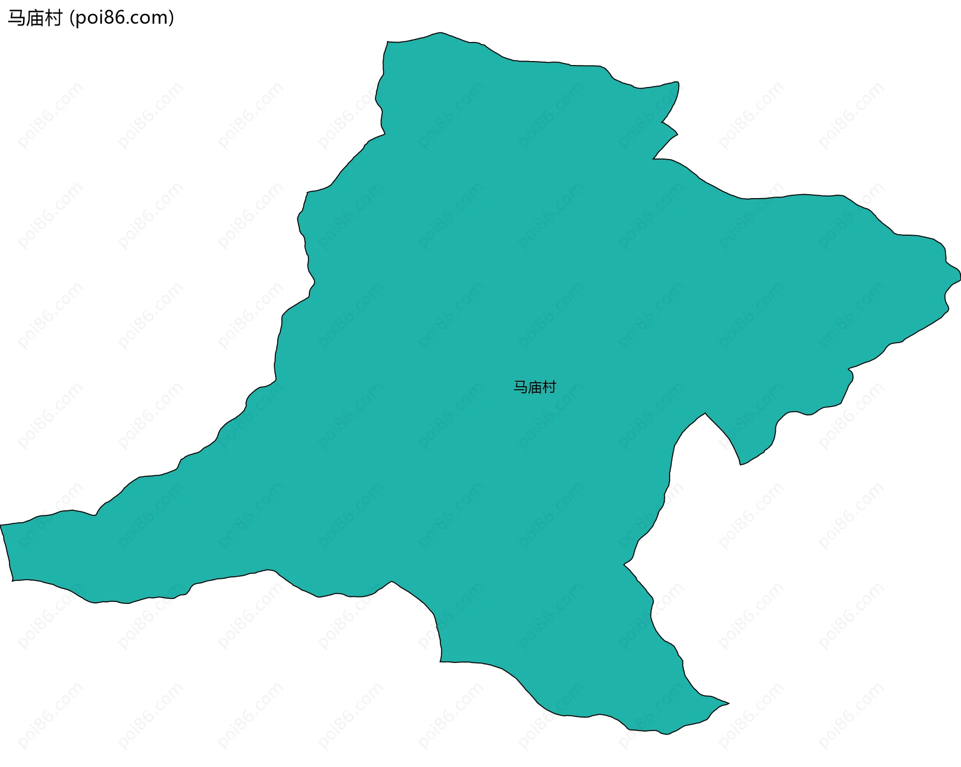 马庙村边界地图