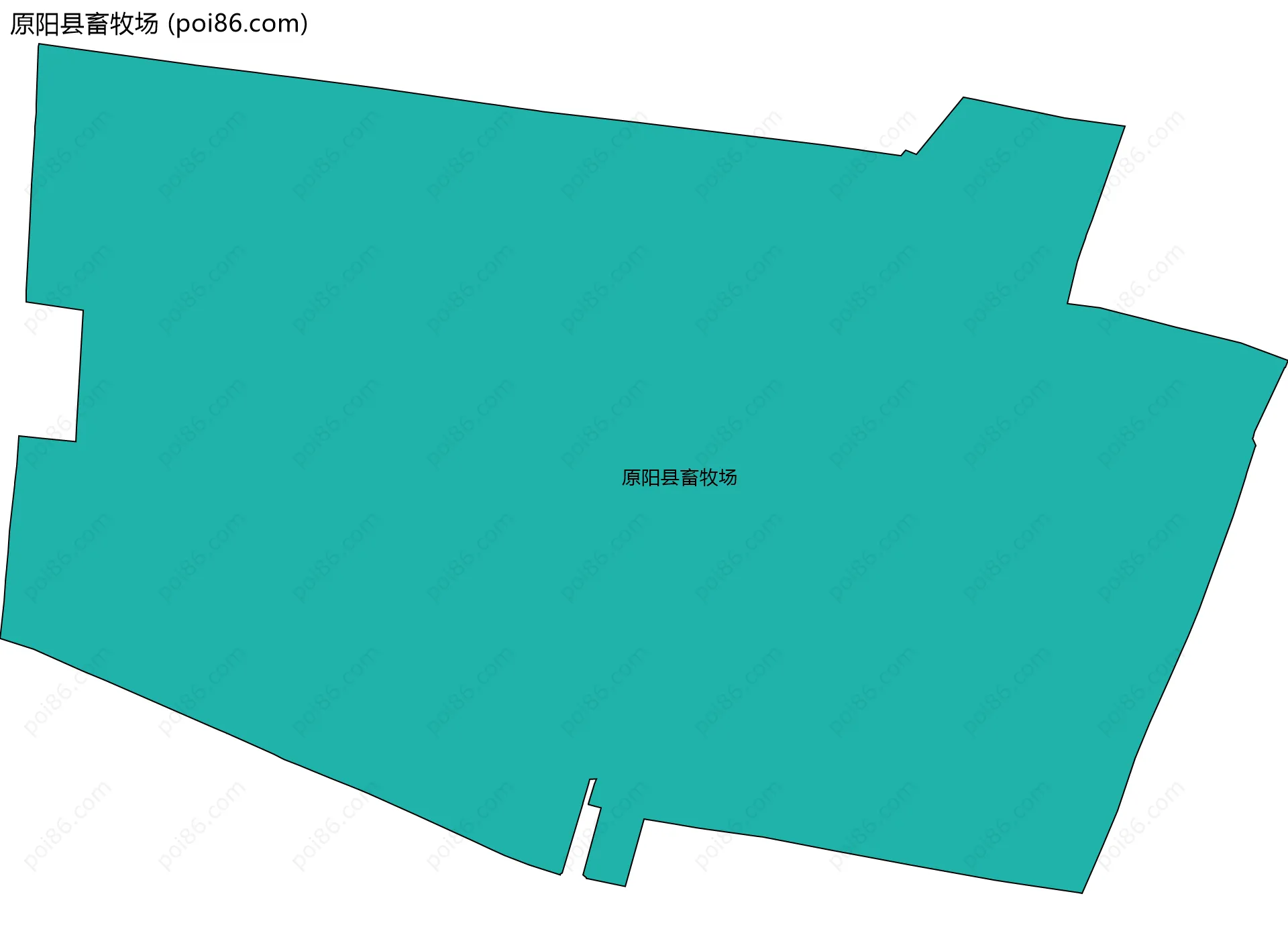 原阳县畜牧场边界地图