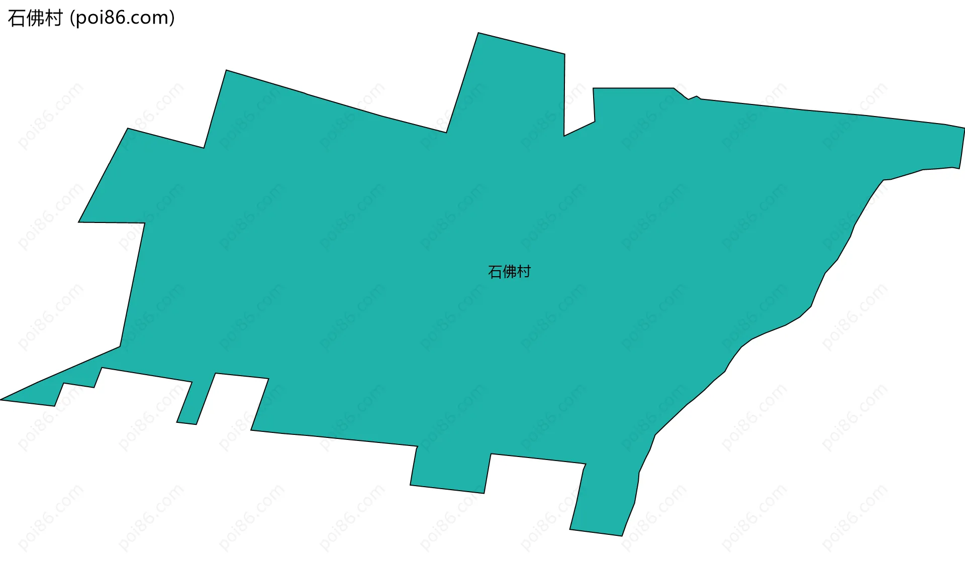 石佛村边界地图