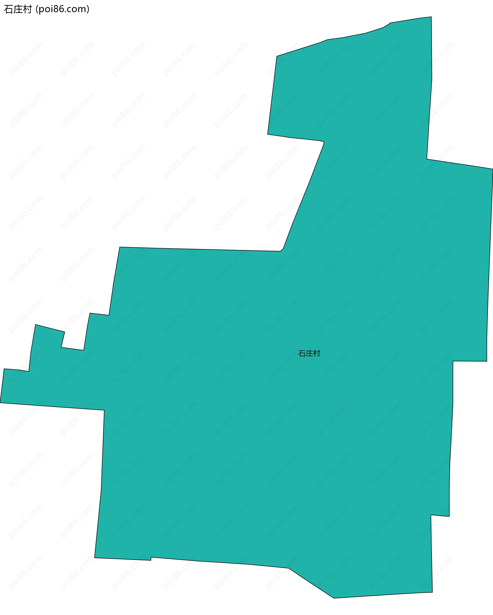 石庄村边界地图