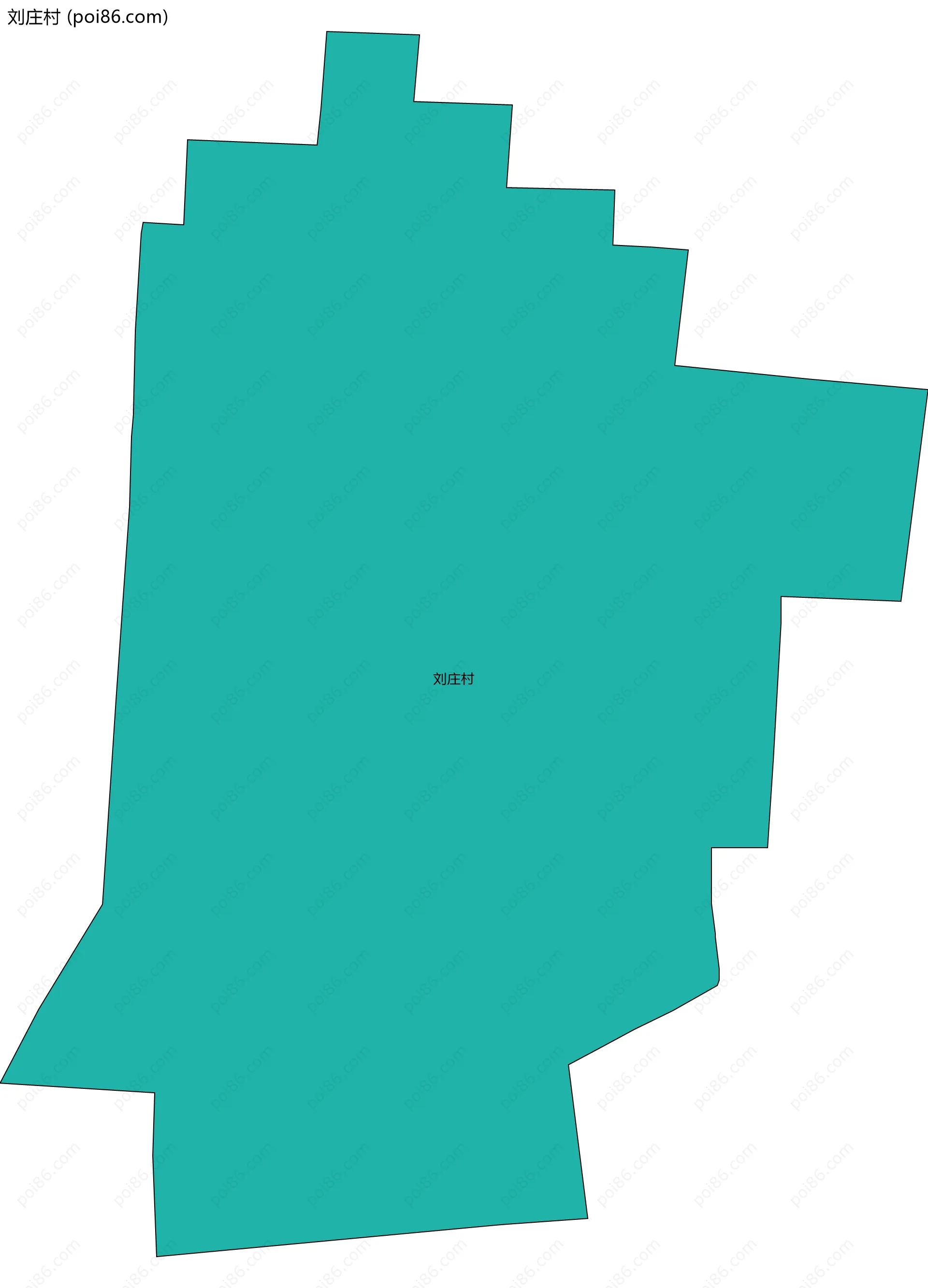 刘庄村边界地图